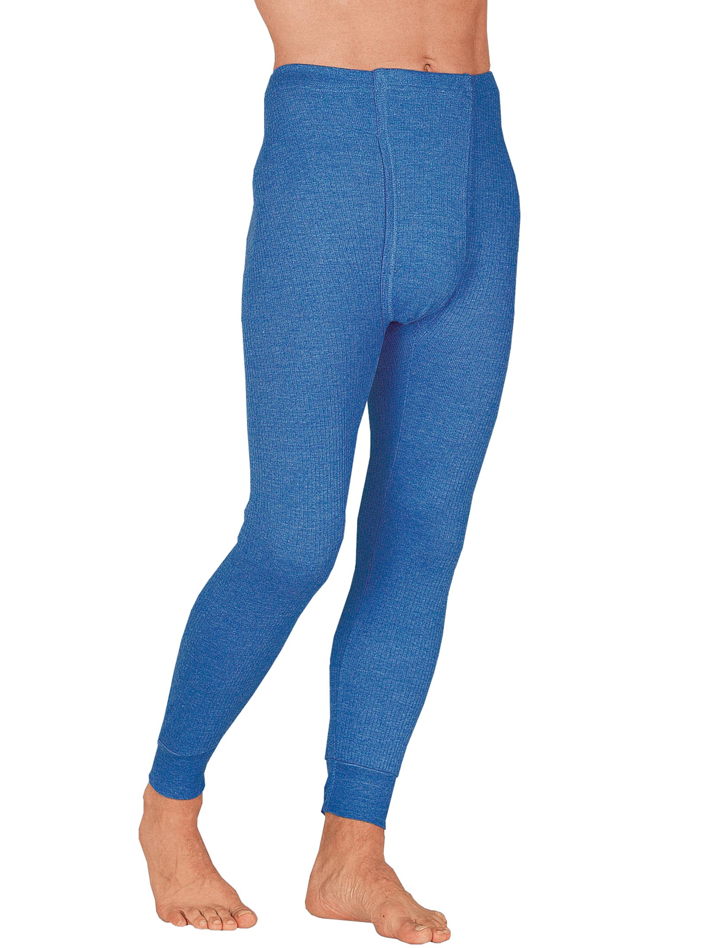 Hose lang - blau-meliert