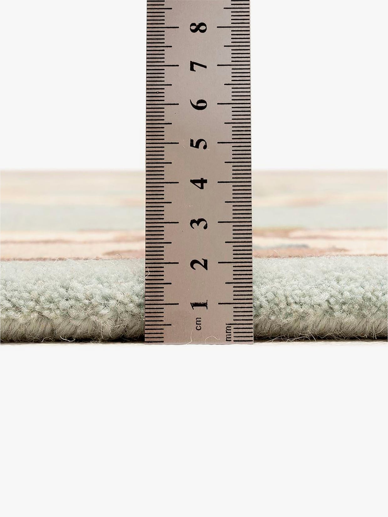 Theko Teppich - hellblau-gemustert