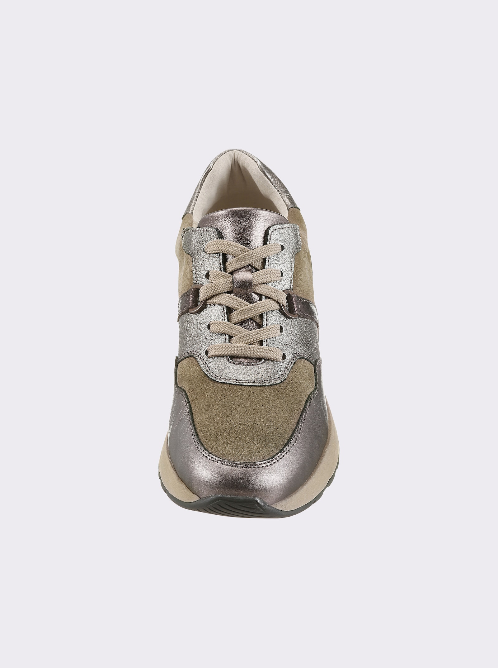 heine Sneaker - taupe-altsilber-bronze