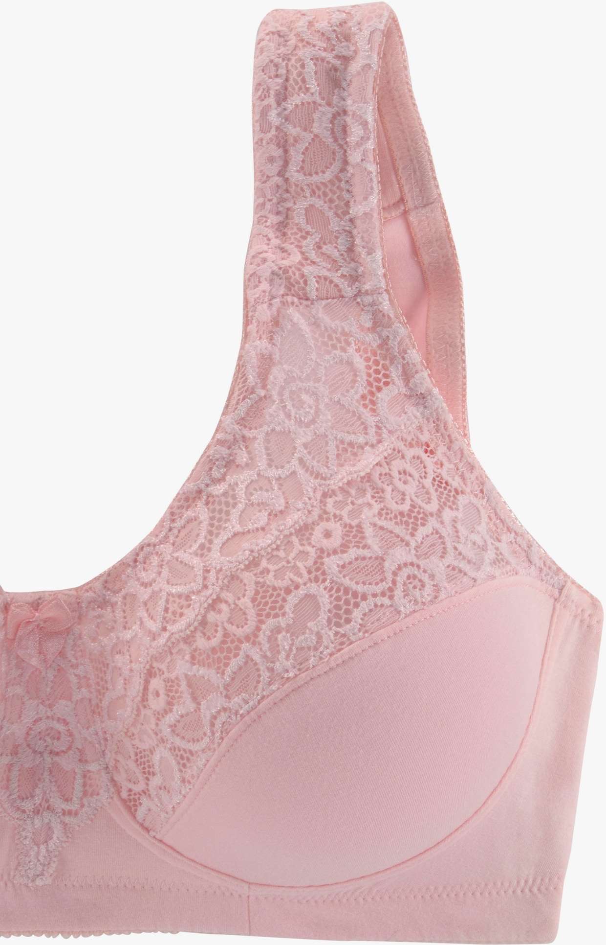 petite fleur Soutien-gorge large - rose + blanc