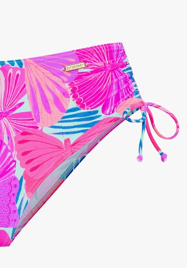Sunseeker Bas de maillot de bain - fuchsia-bleu imprimé