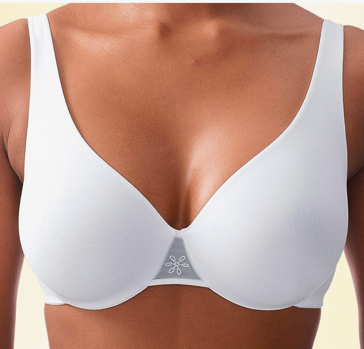 Nuance Soutien-gorge spécial T-shirt - nougat + blanc