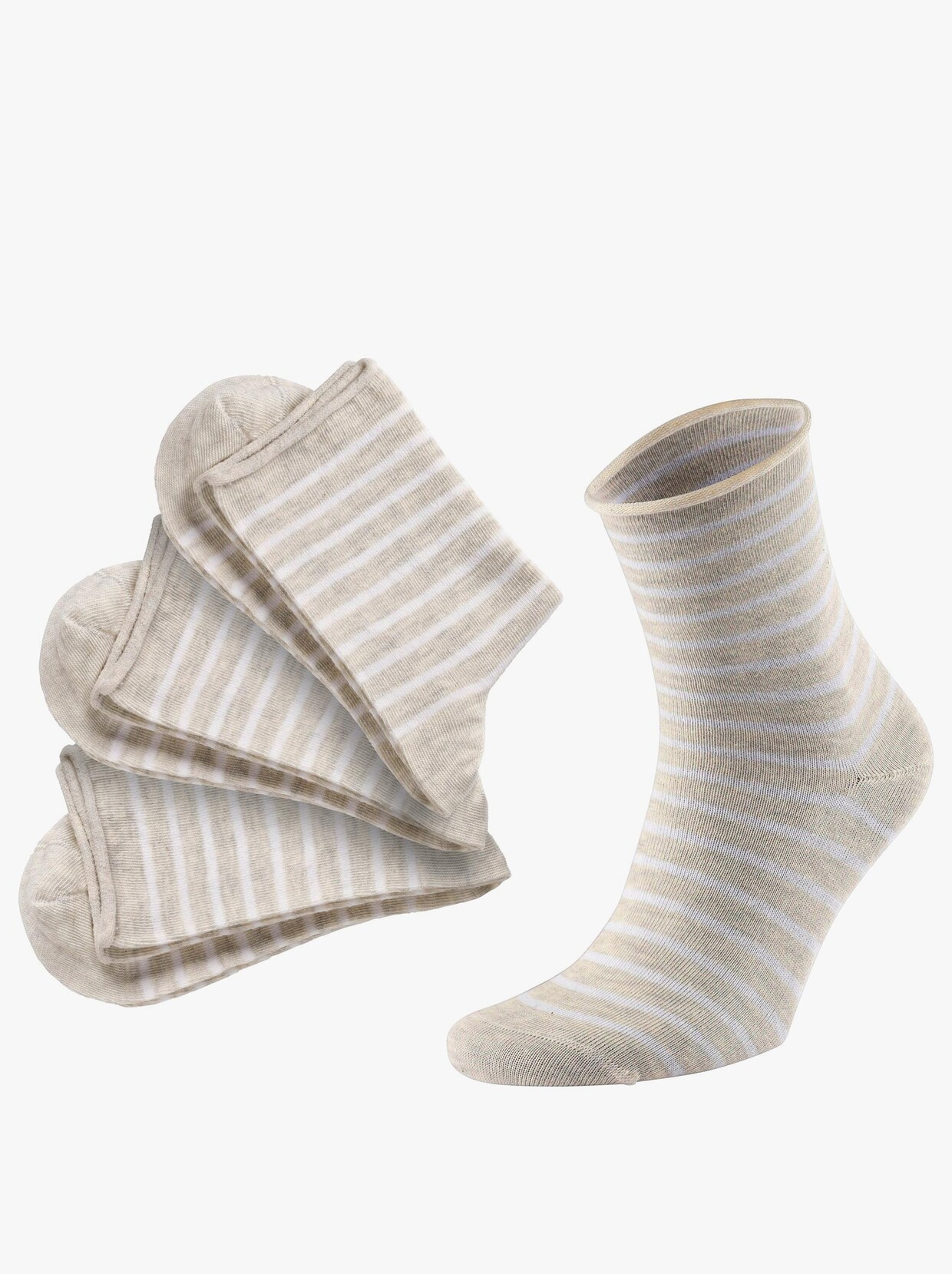 wäschepur Damen-Socken - beige-meliert