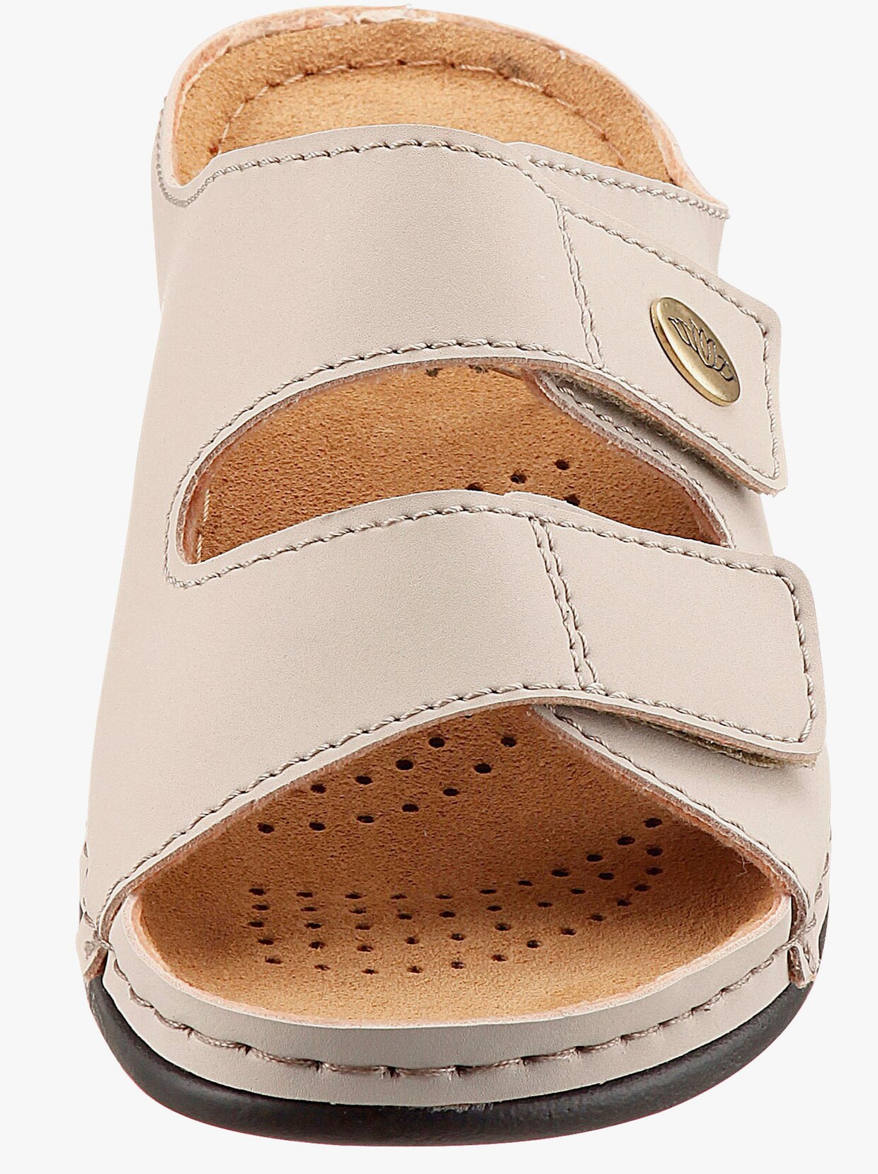 Franken Schuhe Pantolette - steingrau