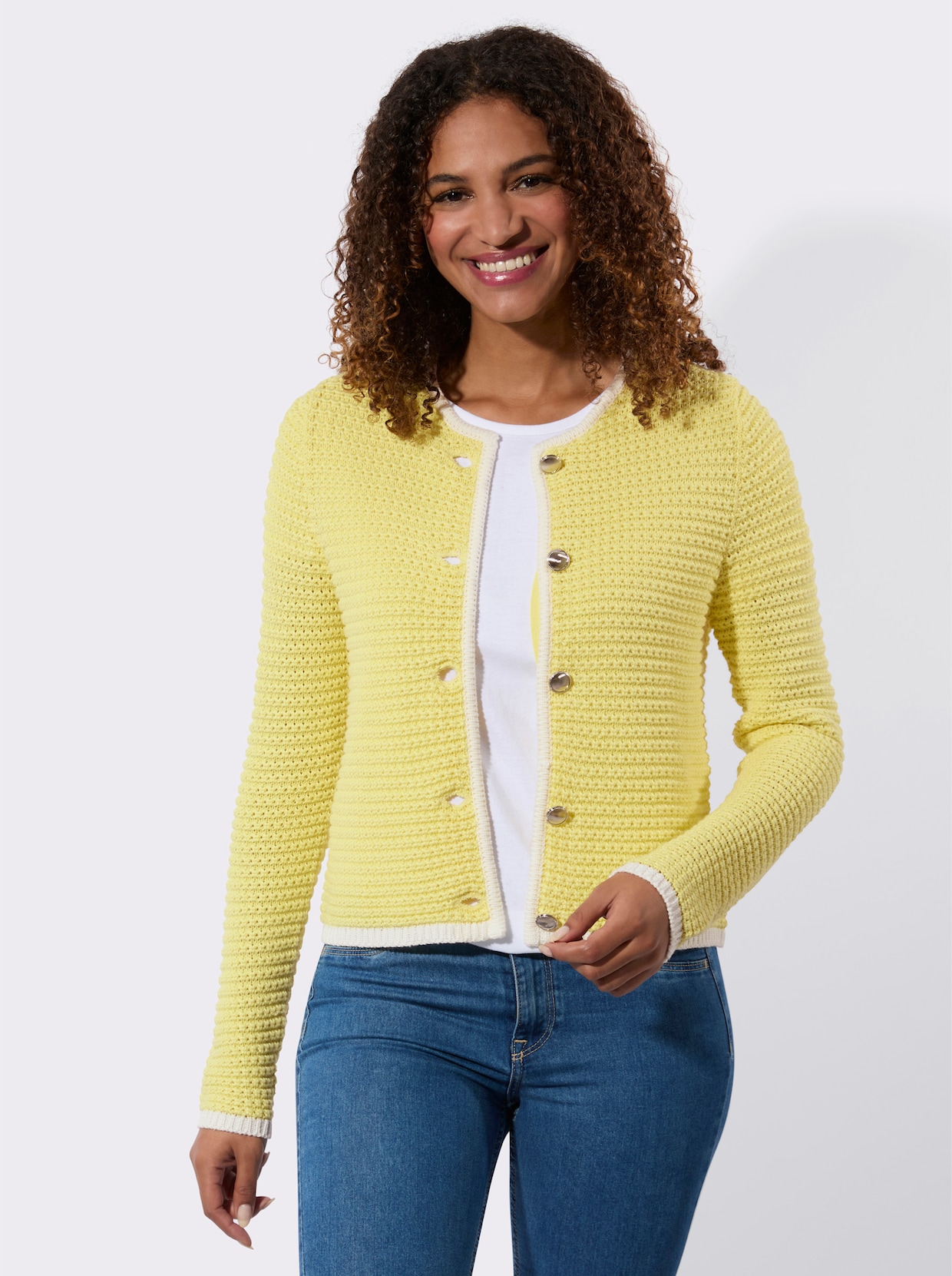Cardigan - zitrone