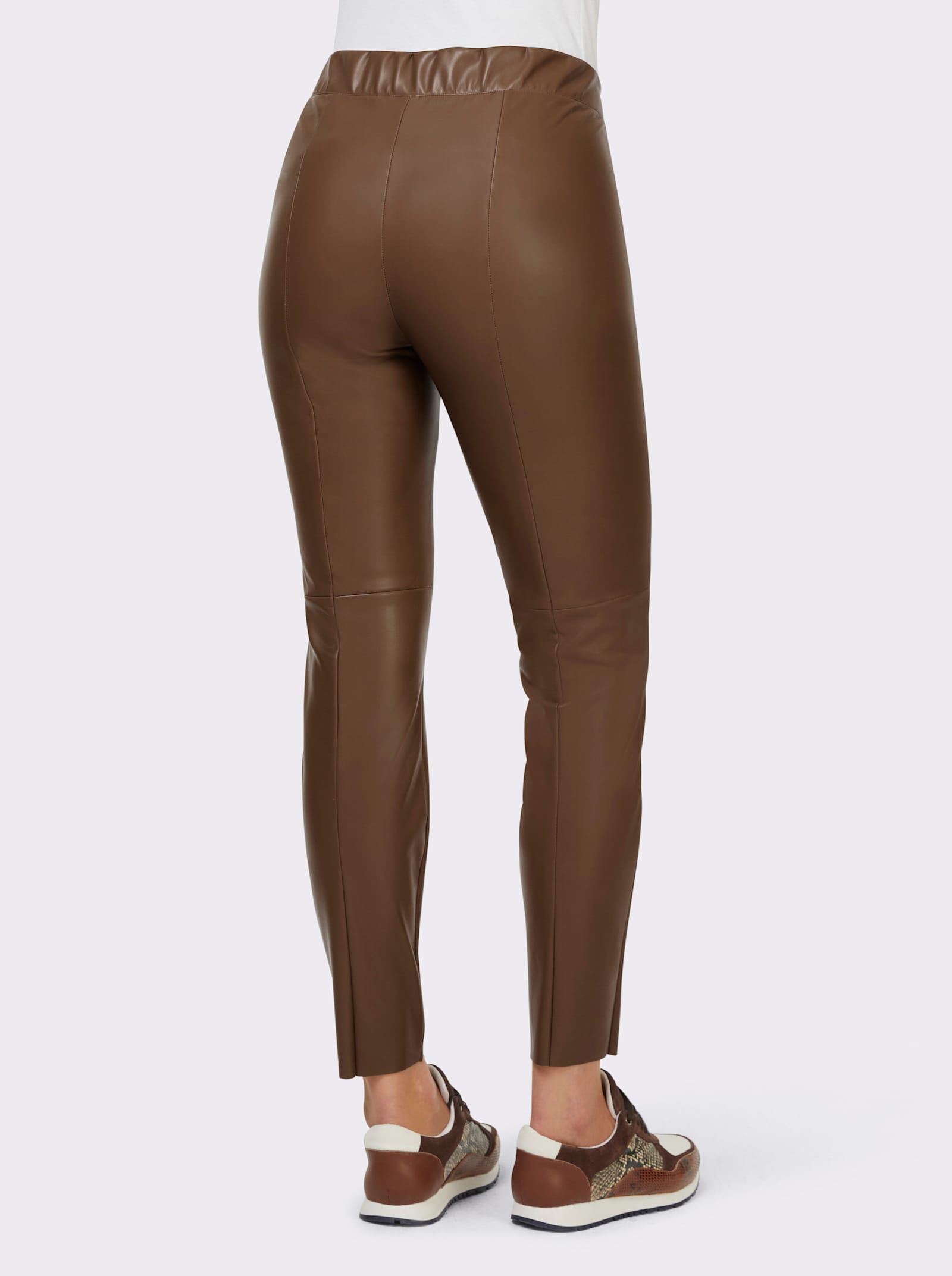 heine Pantalon en synthétique à la coupe flatteuse - marron