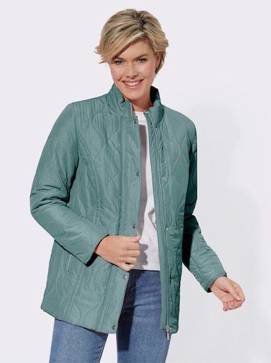 Übergangsjacke in Crinkle-Qualität - jade
