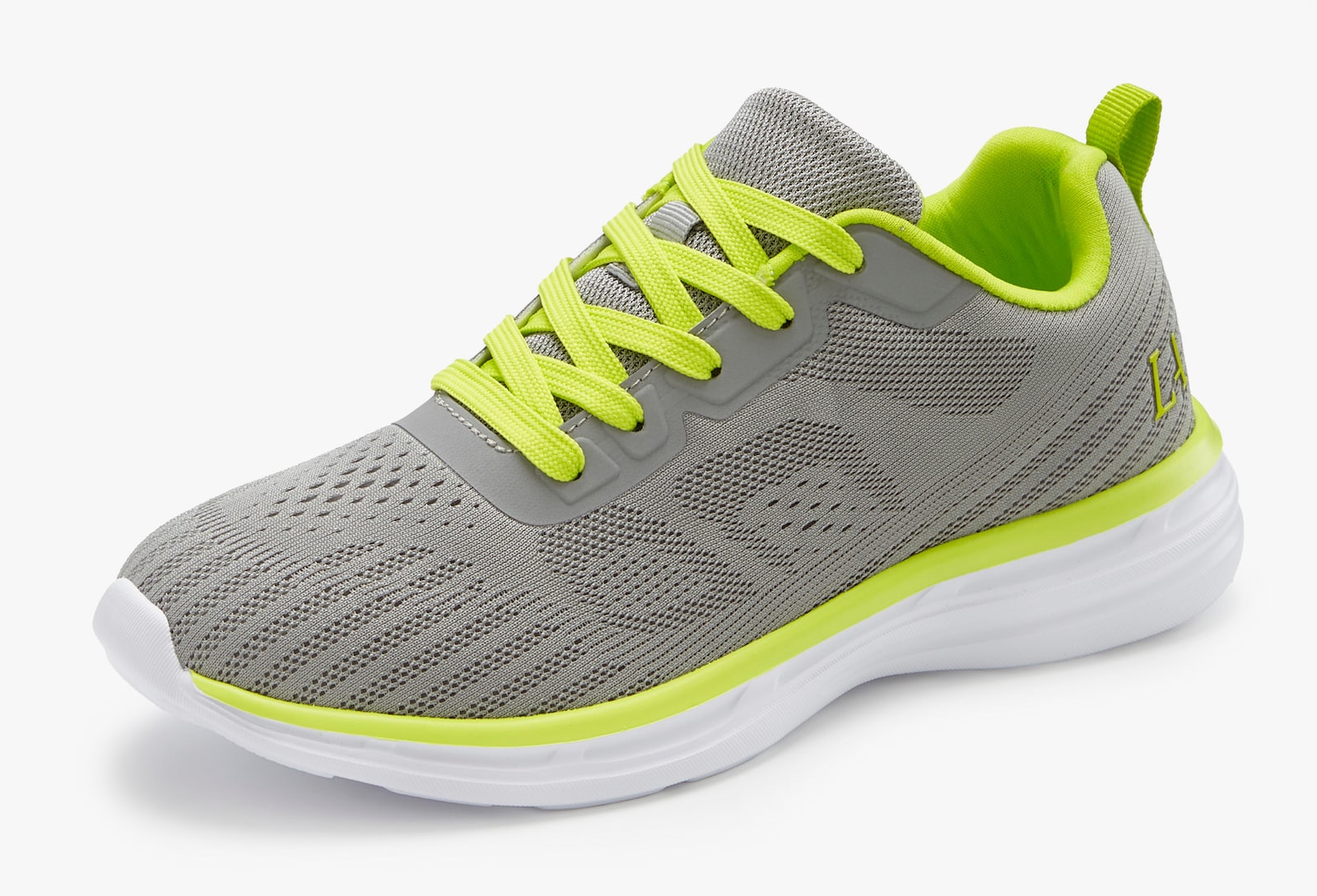 LASCANA Sneaker - grau/lime