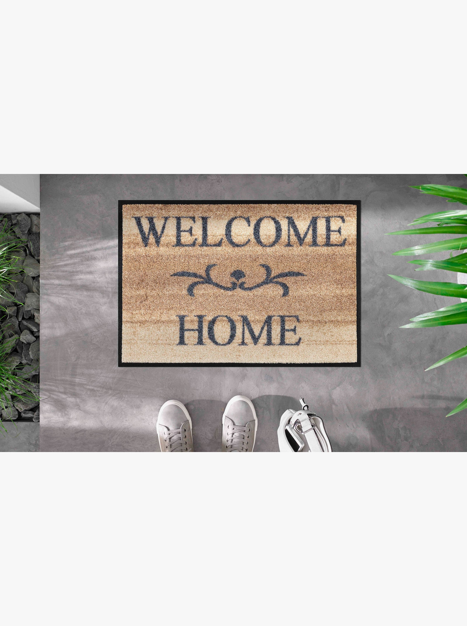 wash+dry by Kleen-Tex Fußmatte - beige-grau