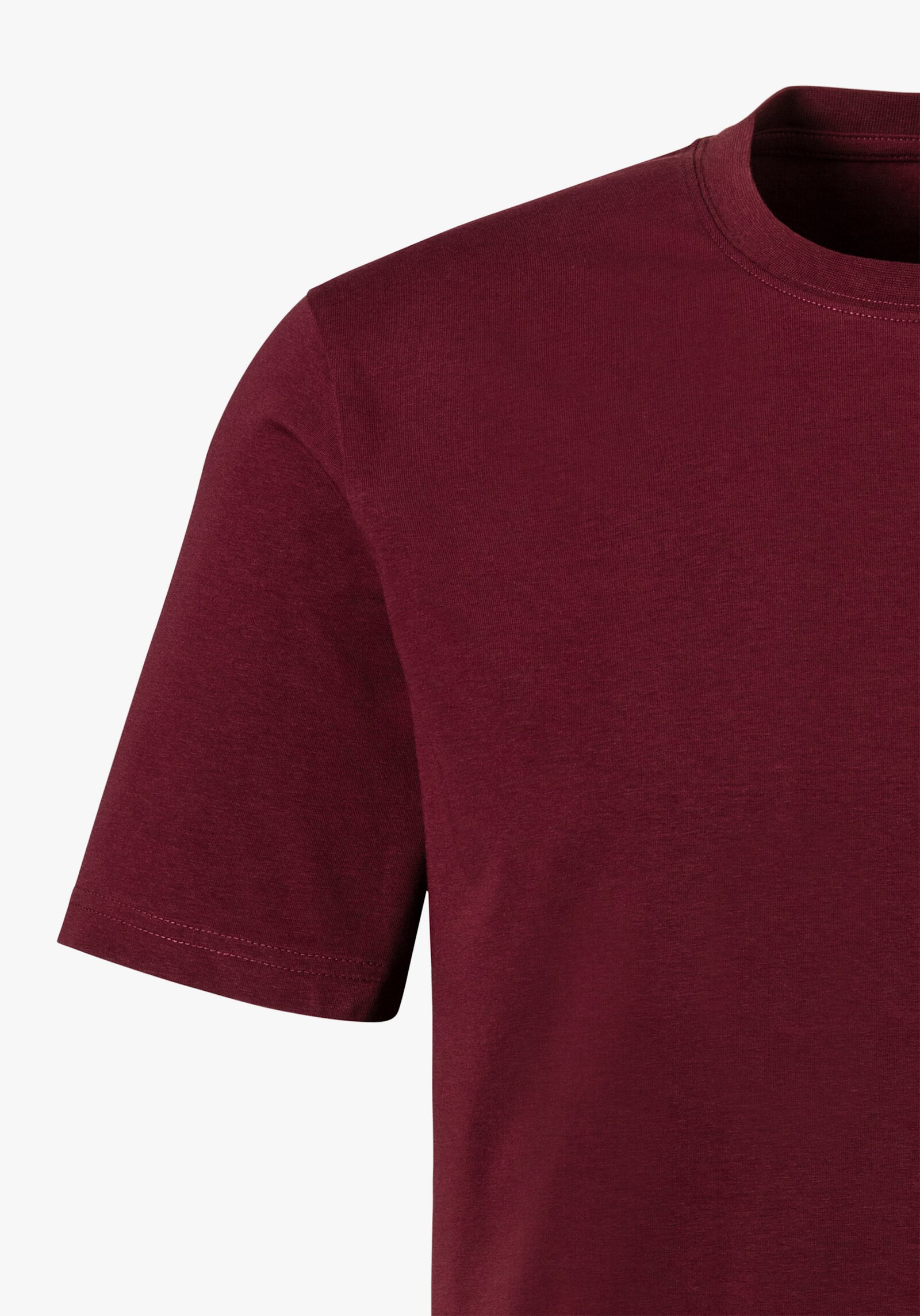 H.I.S T-Shirt - bordeaux, schwarz, weiß