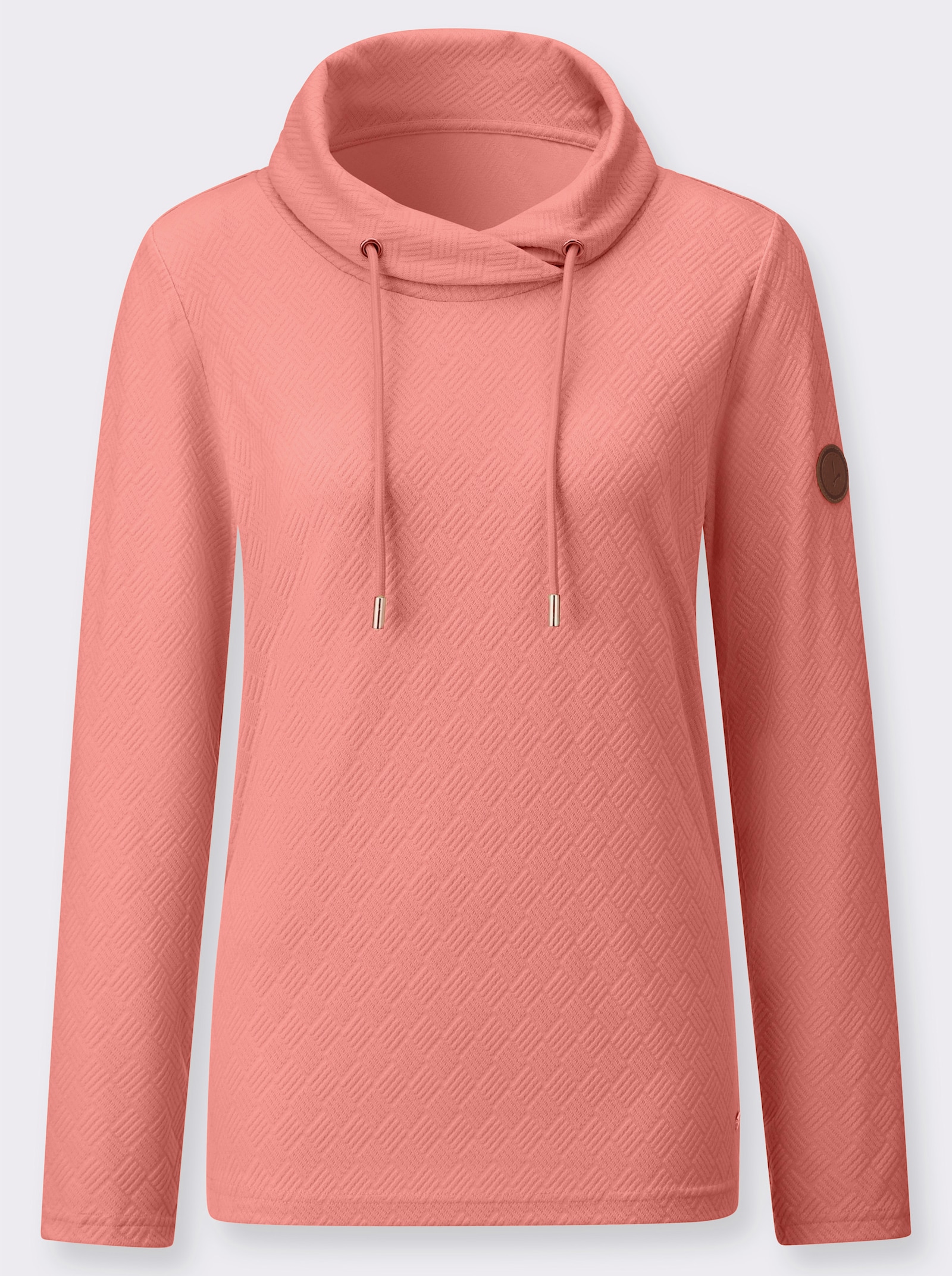 Rollkragenshirt in pflegeleichter Qualität - flamingo