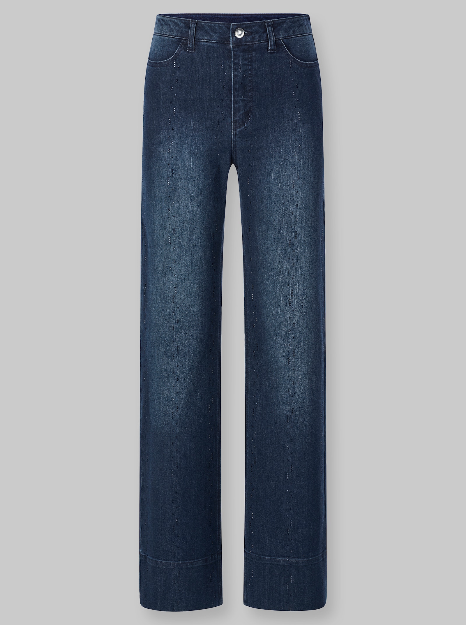 heine Jeans mit Glitzersteinchen - dark blue