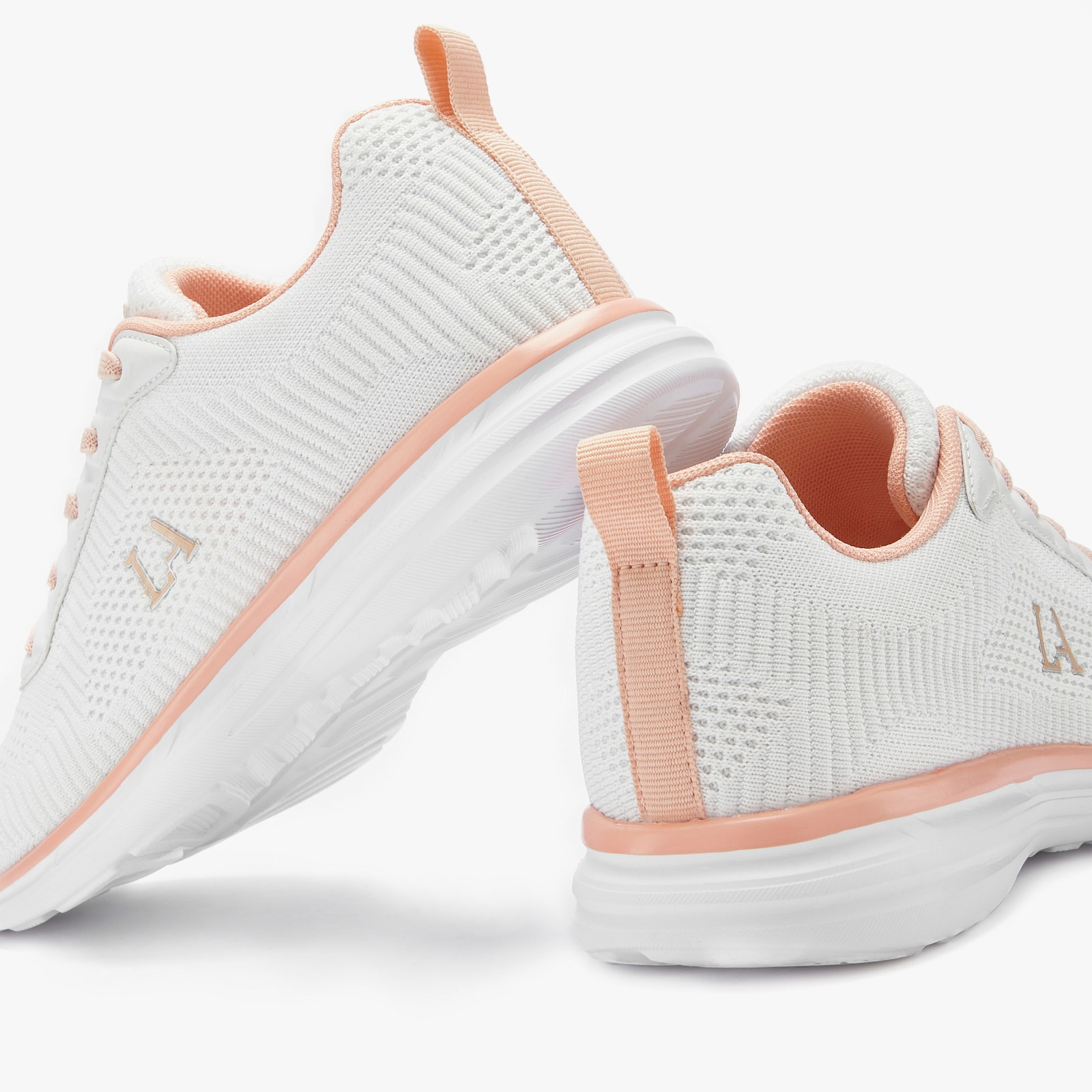 LASCANA Sneaker - weiß/lachsfarben