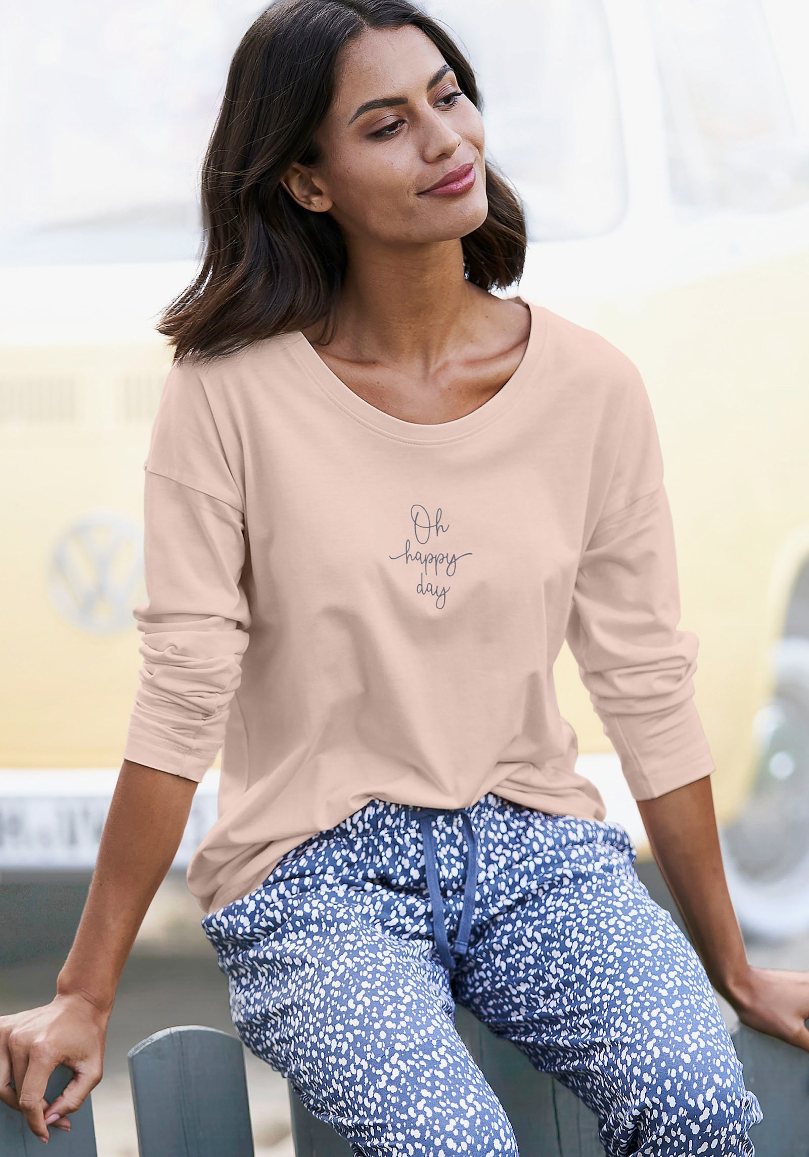 Vivance Dreams Haut de pyjama - abricot