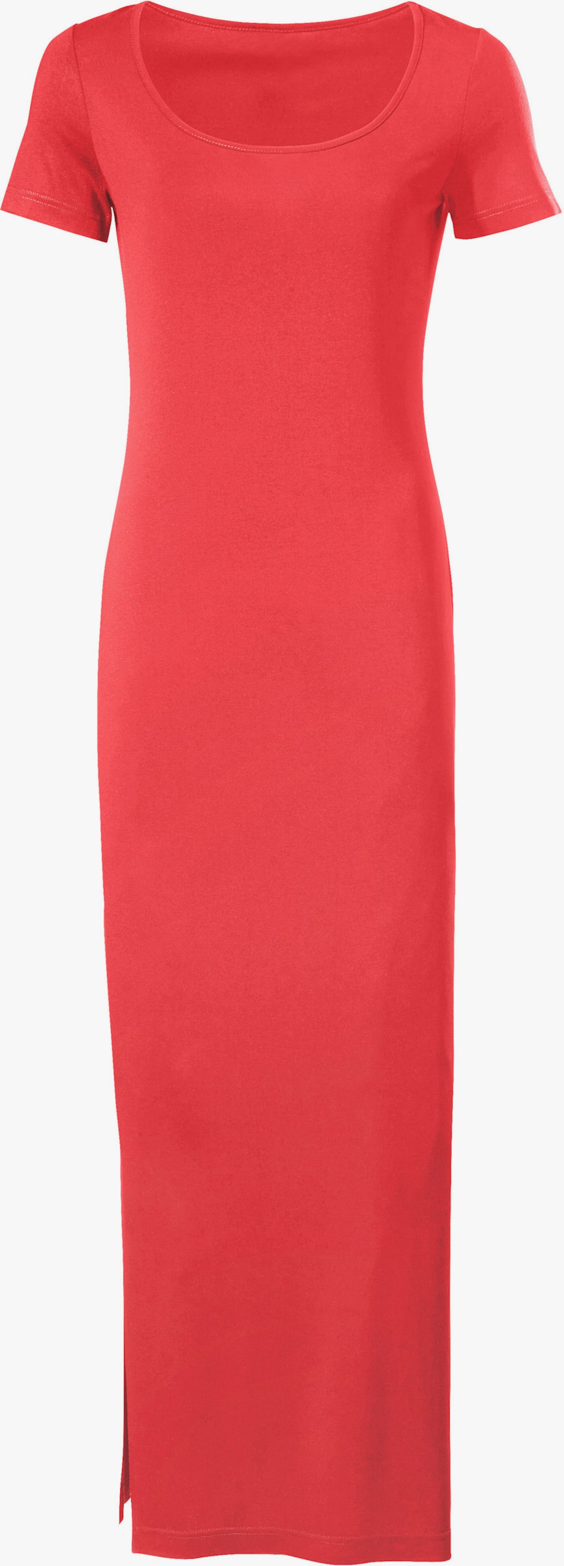 heine Maxikleid mit hohen Seitenschlitzen - koralle