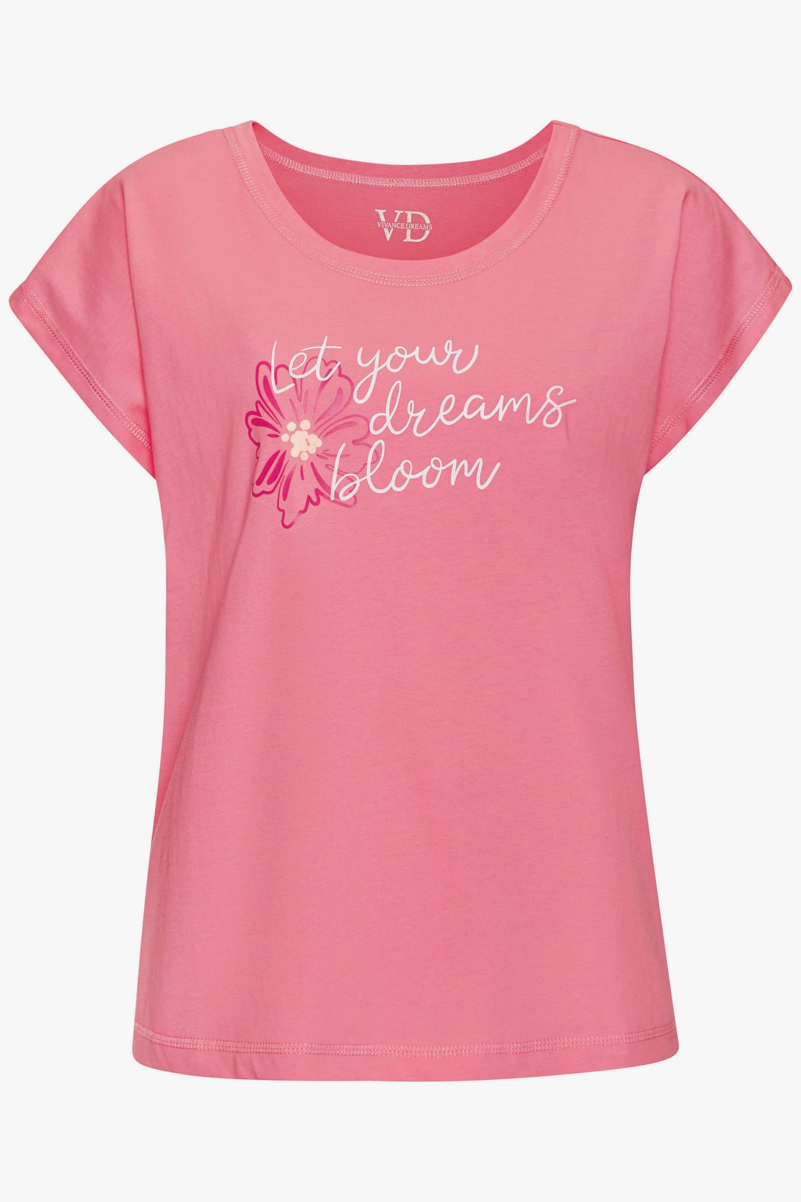 Vivance Dreams Pyjamaoberteil - pink