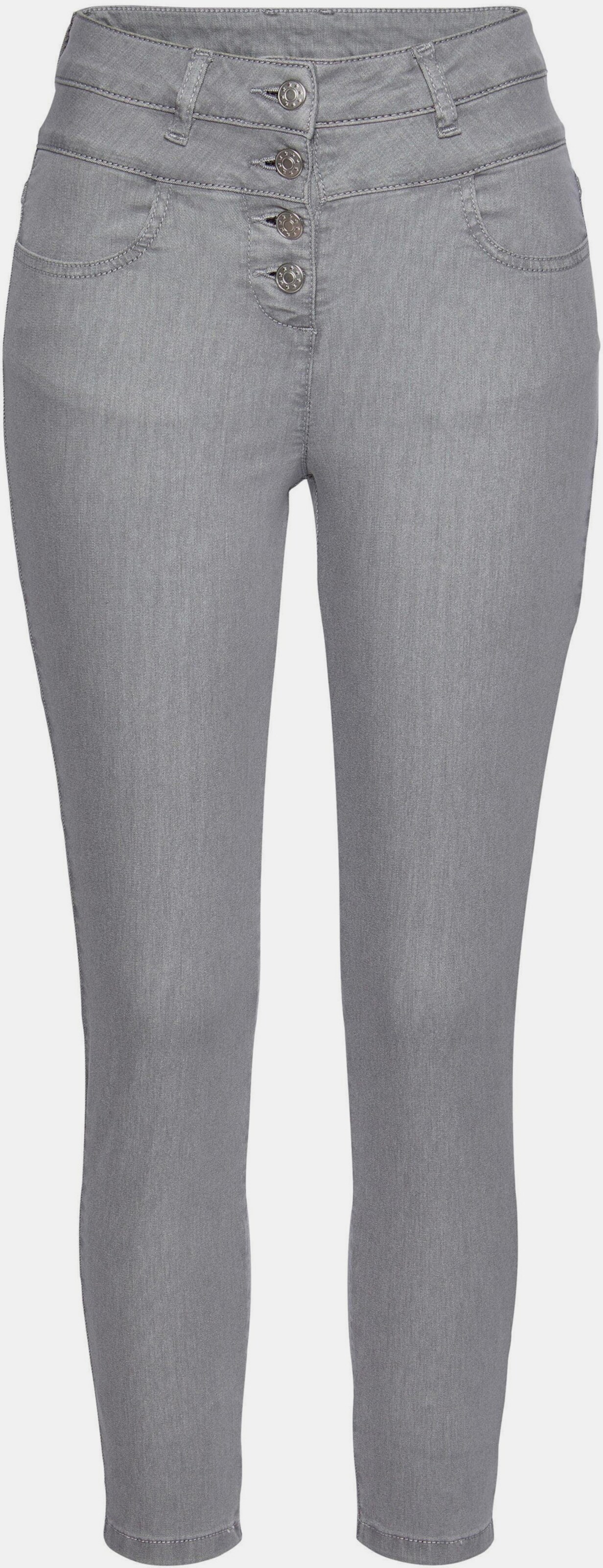 LASCANA High-waist-Jeans - grau