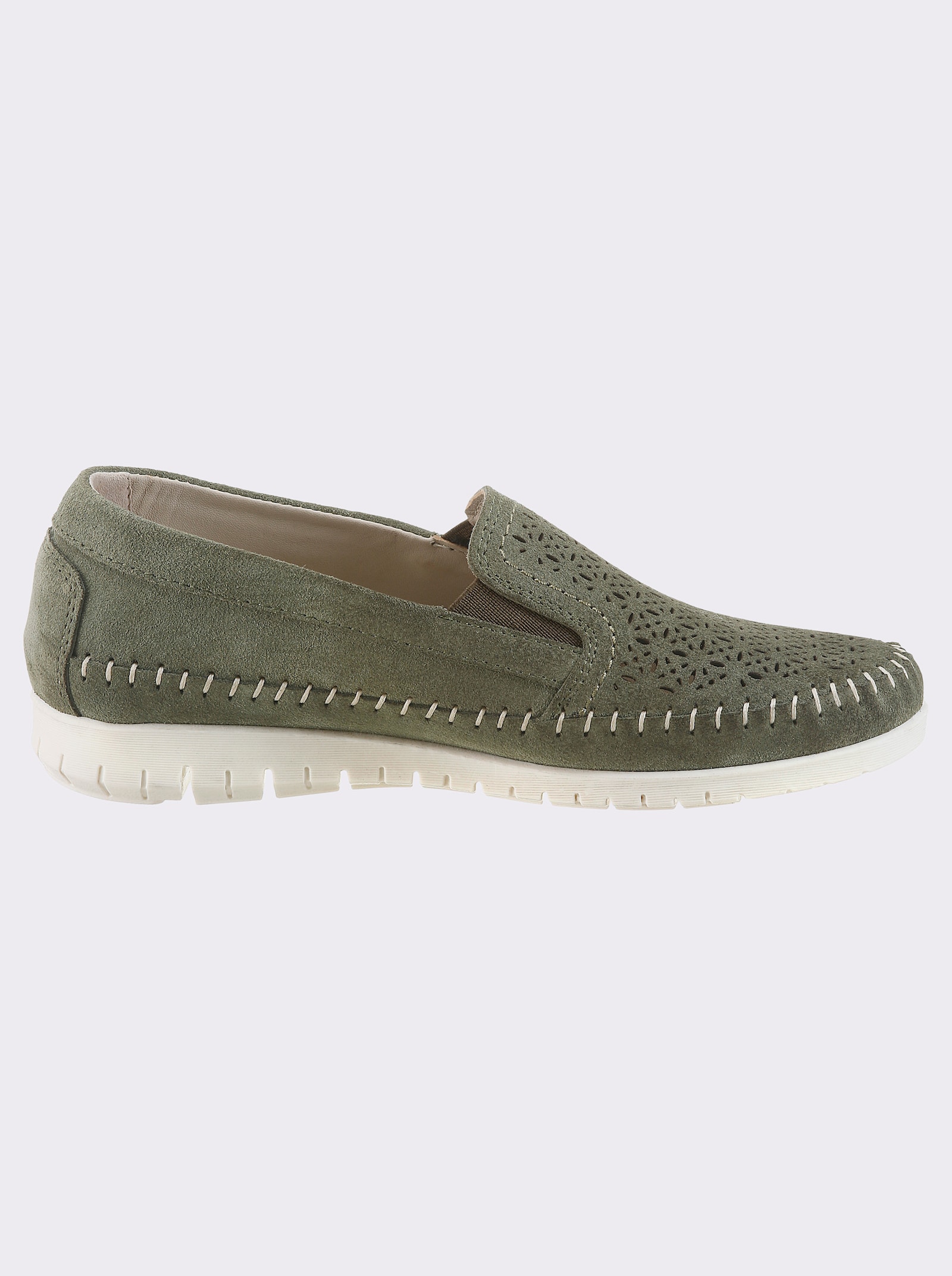 Naturläufer Slipper mit Gummizug - schilf
