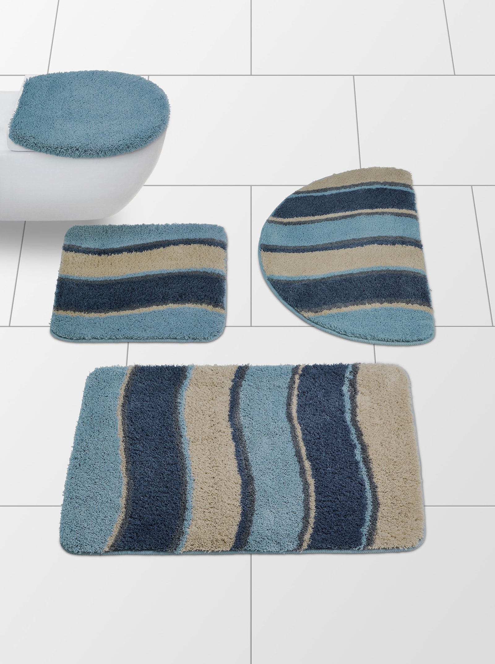 Hagemann Koupelnová předložka - limetkovo-mátová-mátová-vzor