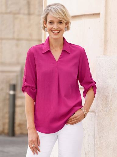 Crêpeblouse - fuchsia