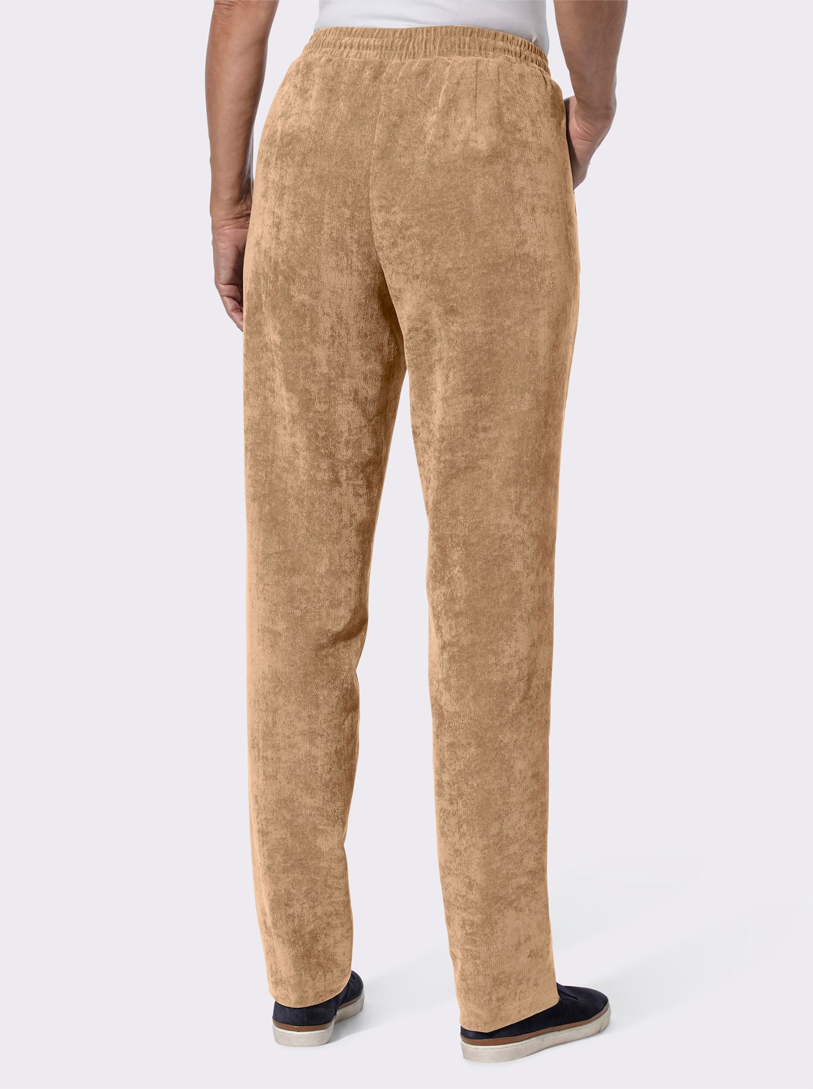 Cordhose mit Bügelfalten - camel
