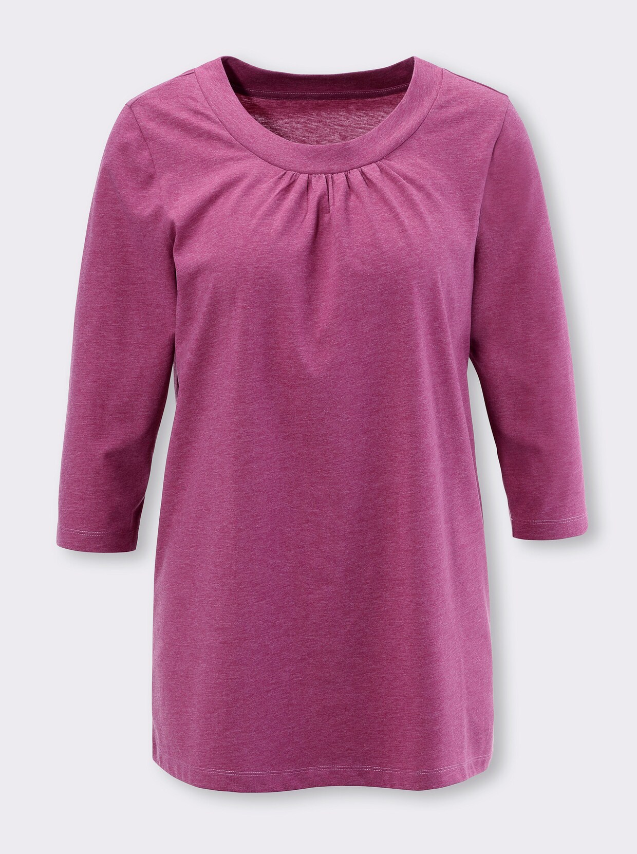 Longshirt - magenta-meliert