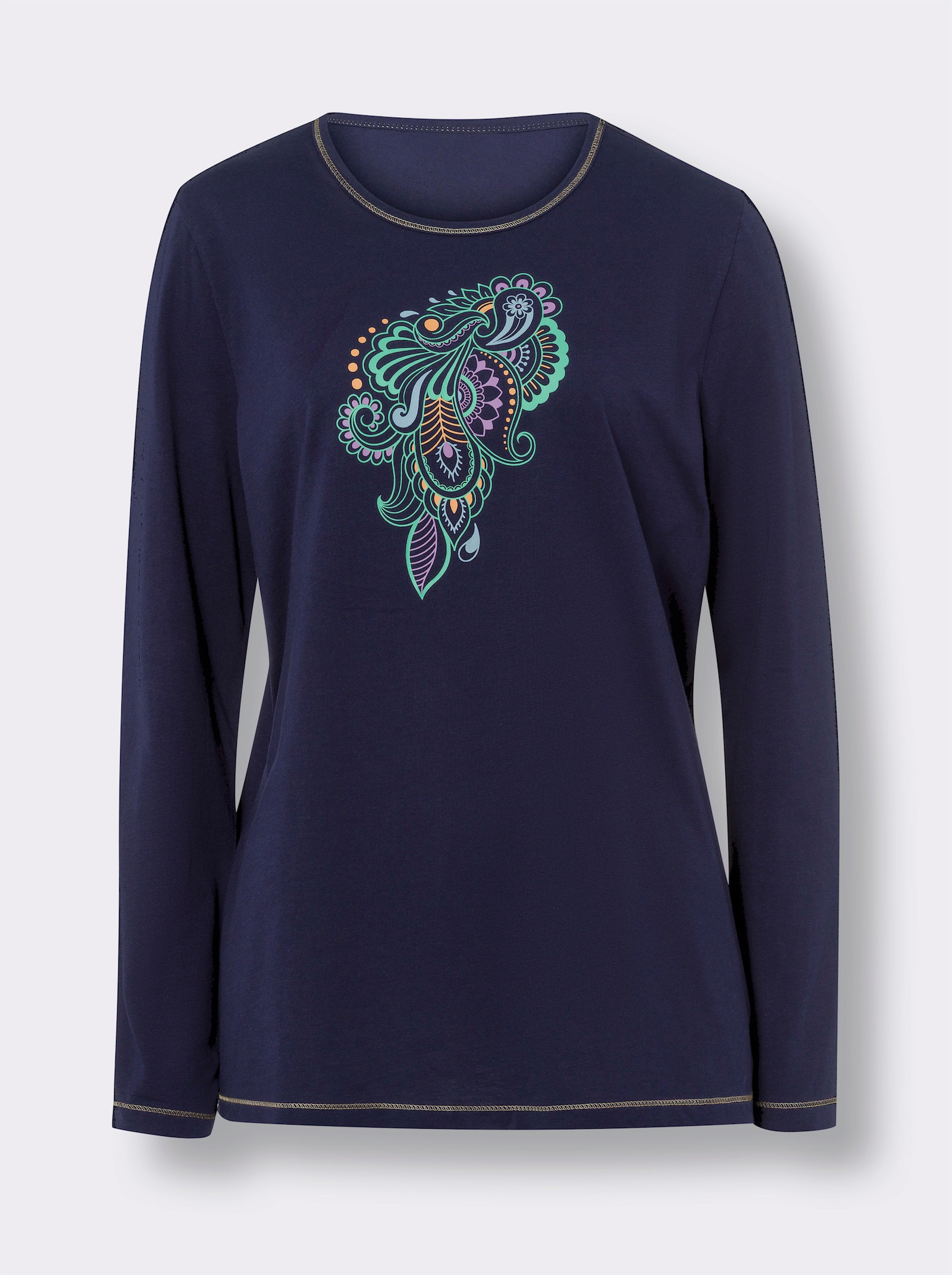 Pyjamas med paisleymönster - marin