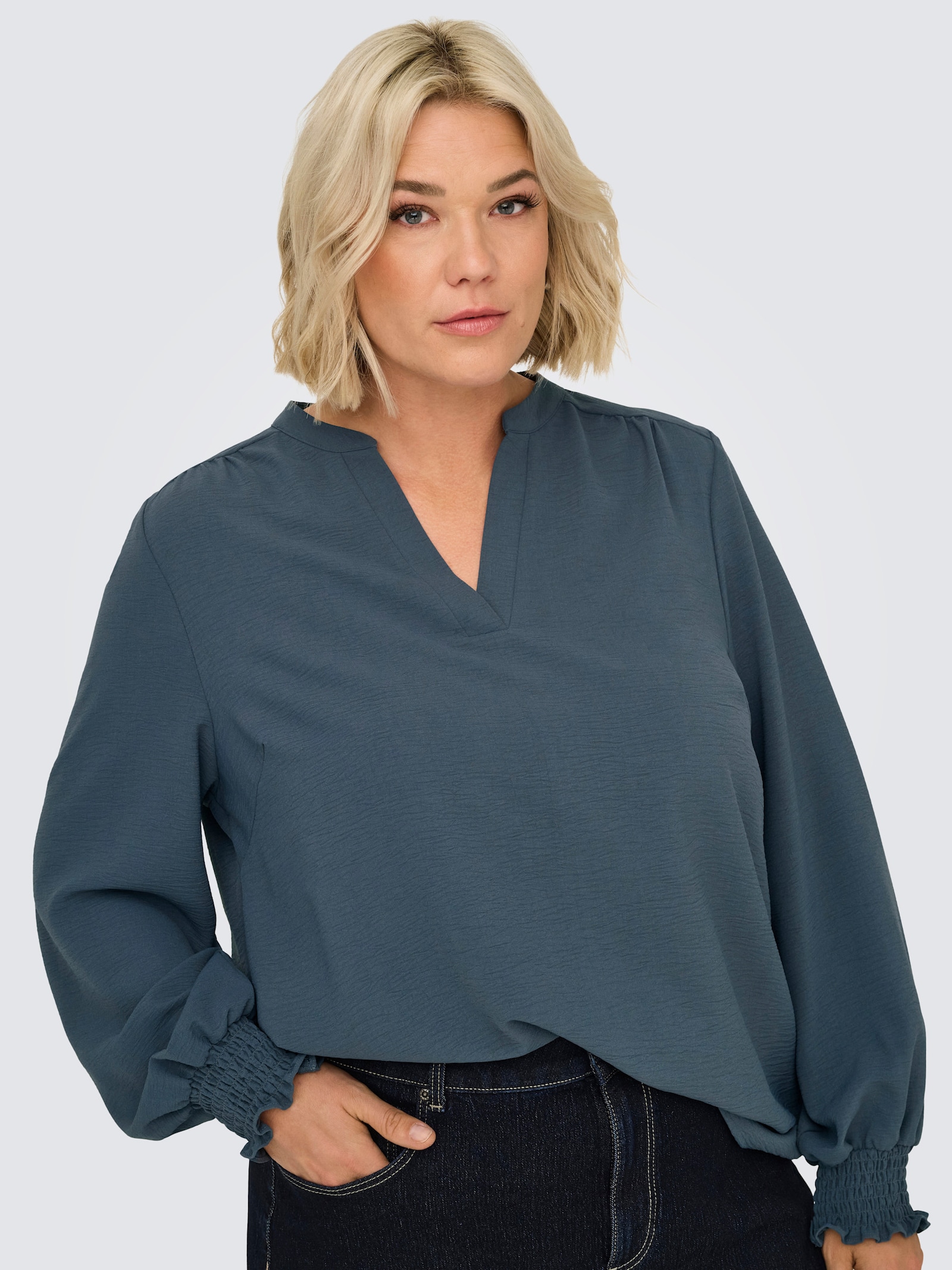 ONLY CARMAKOMA Shirtbluse - ombre blue