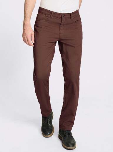 Marco Donati 5-Pocket-Hose mit Stretch-Anteil - schoko