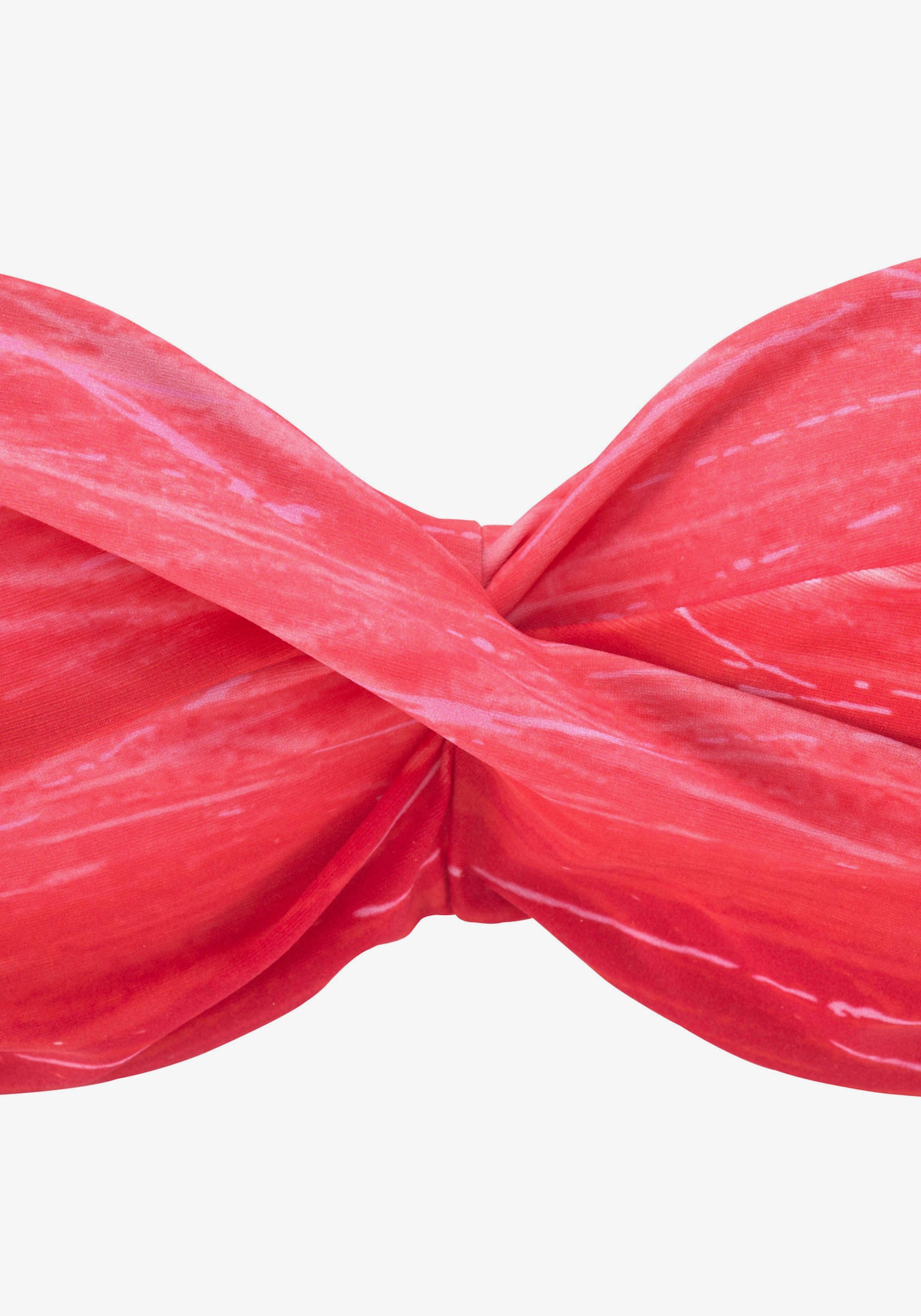 LASCANA Bügel-Bandeau-Bikini - rot-bedruckt
