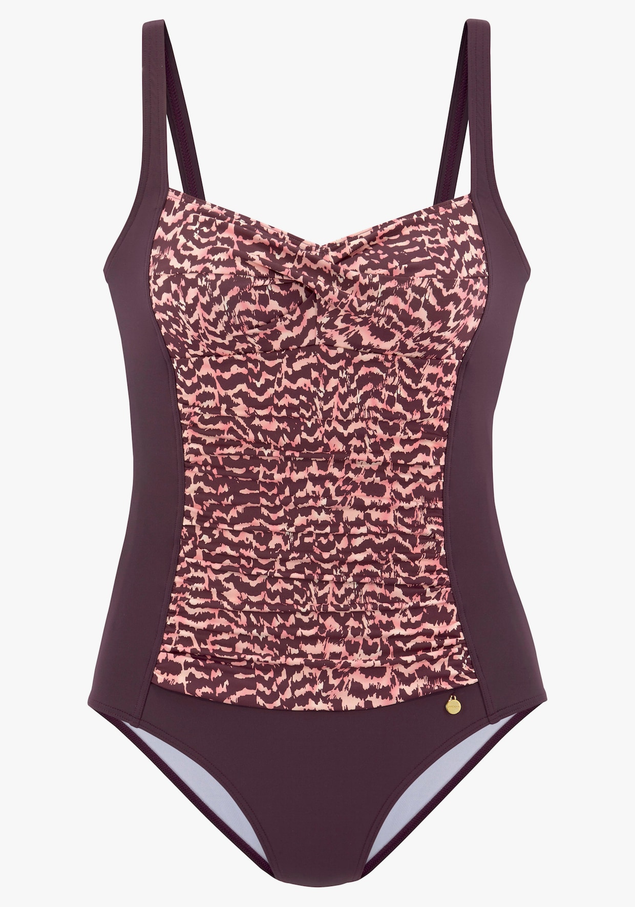 LASCANA Maillot de bain - bordeaux imprimé