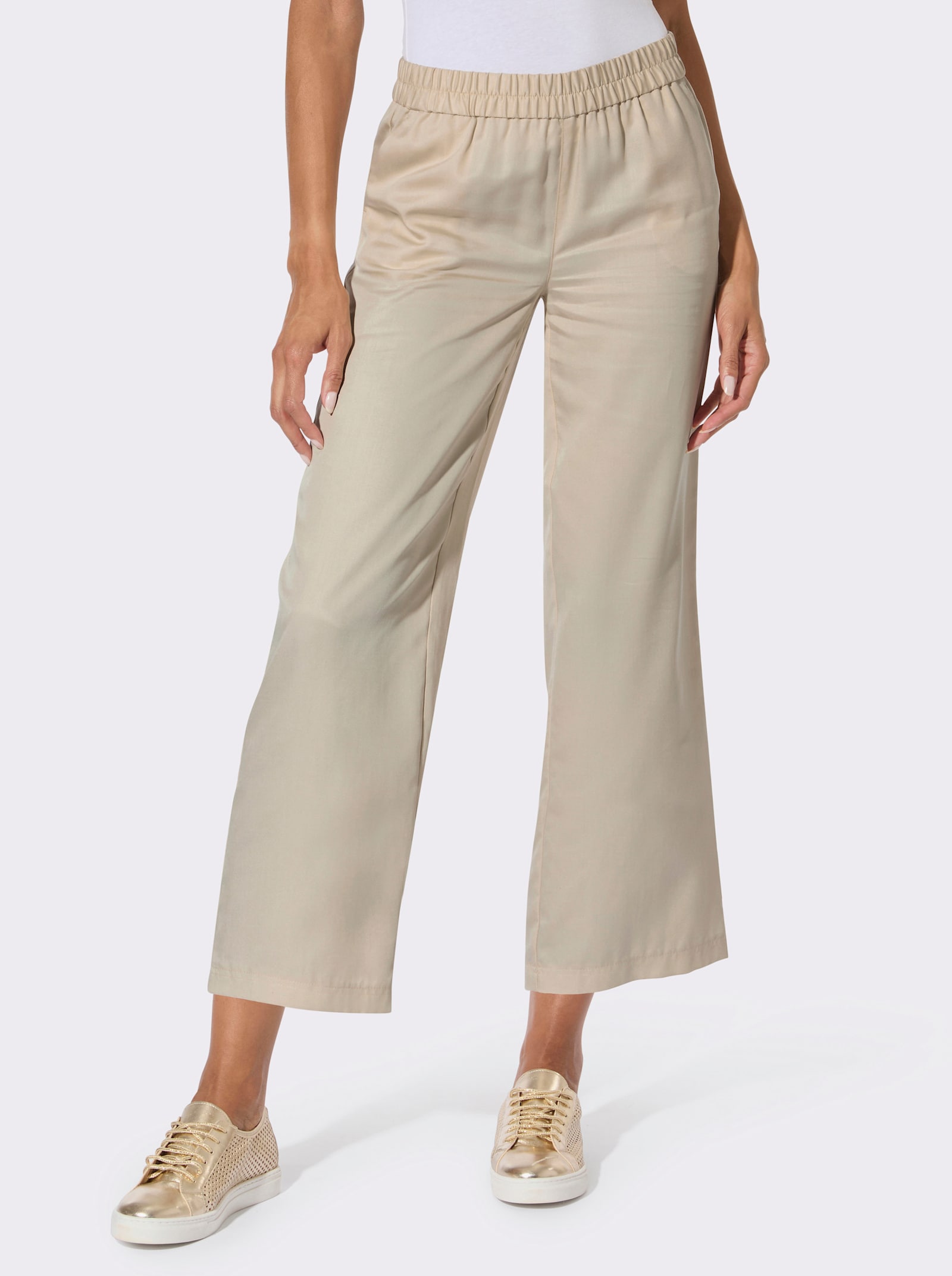 Culotte mit Rundum-Dehnbund - sand