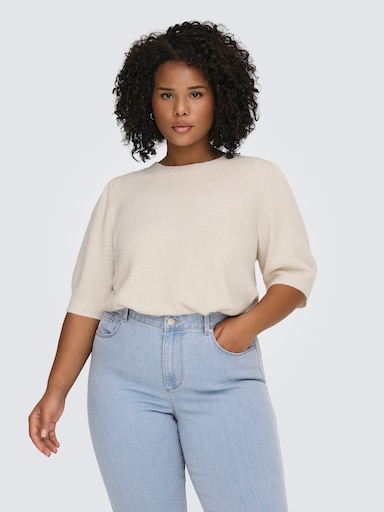 ONLY CARMAKOMA Strickpullover - birch detail:melange