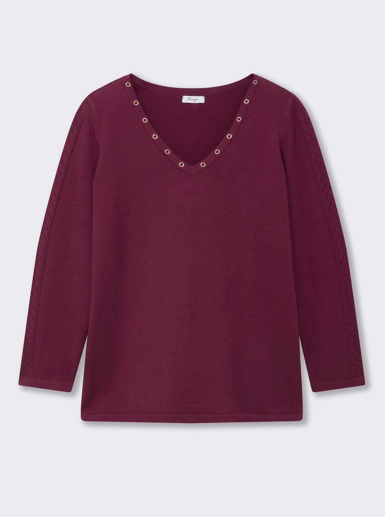 sheego Pull - bordeaux