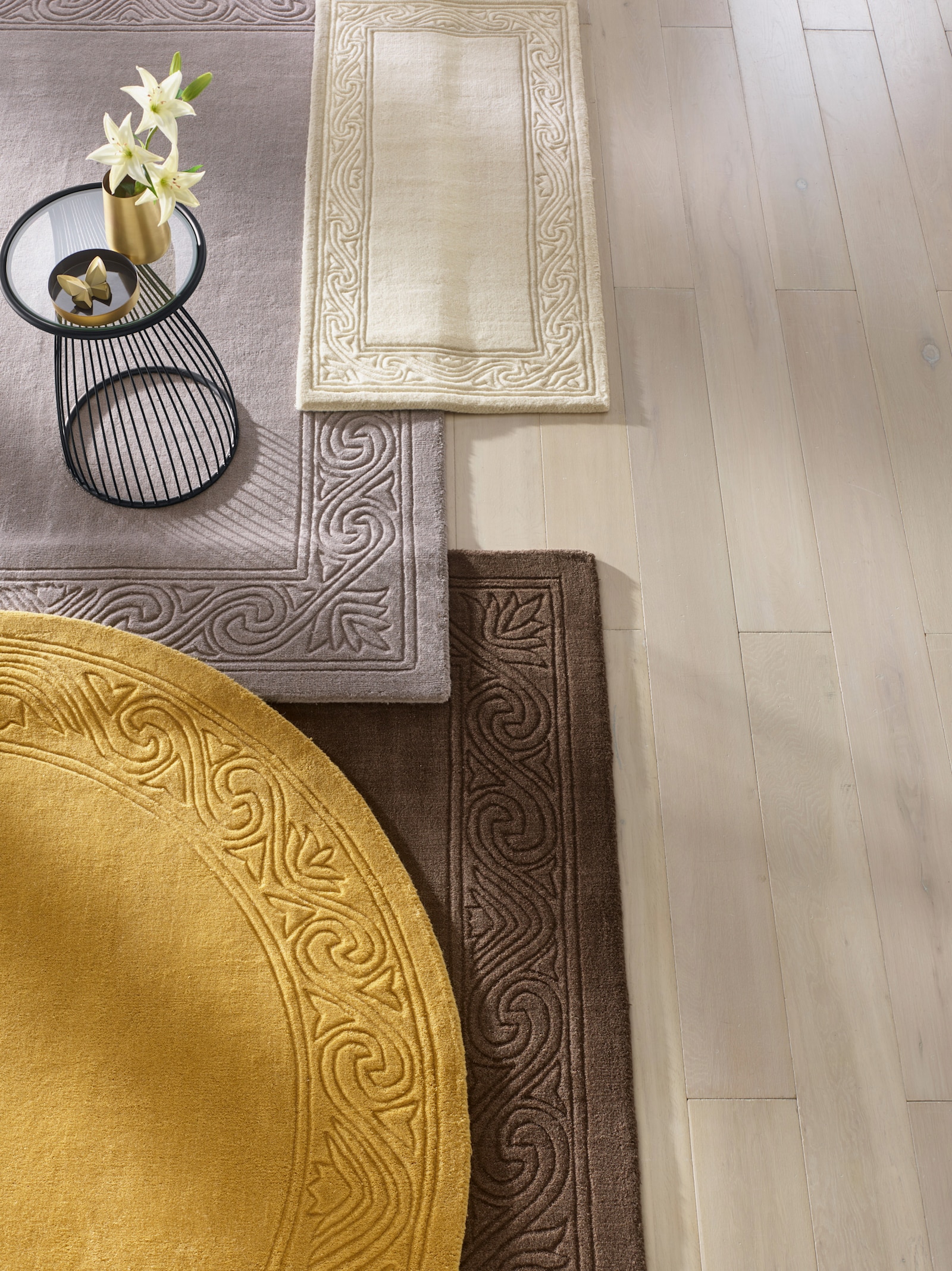 heine home Hochflorteppich - wollweiß