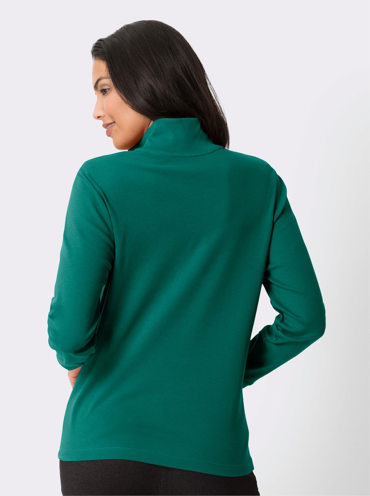 Sweatshirt - smaragdgroen