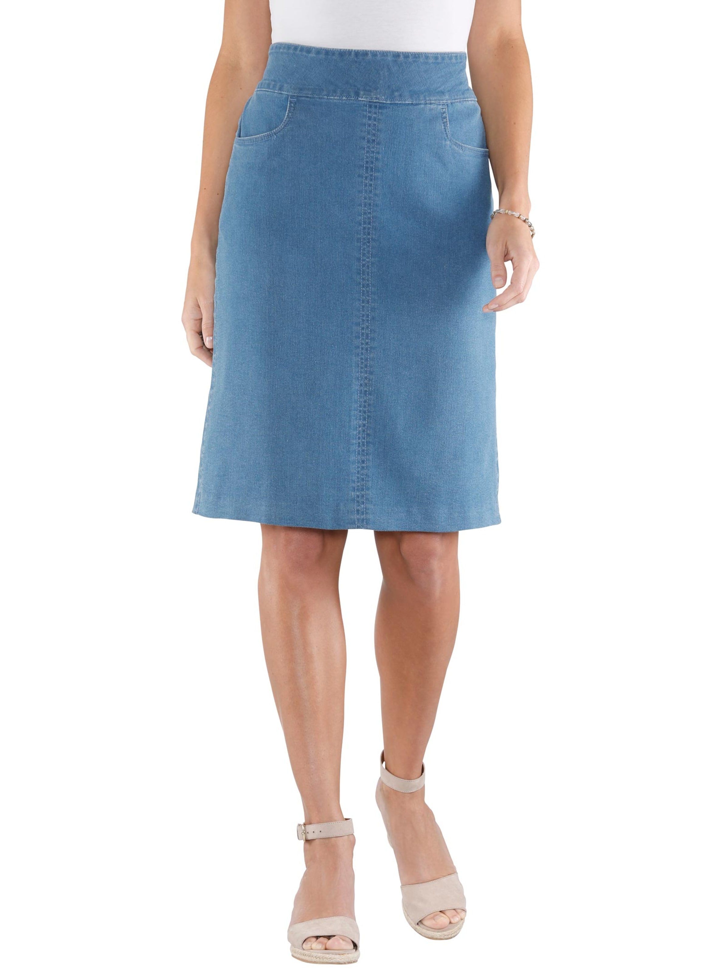 Jeans-Rock - blue-bleached