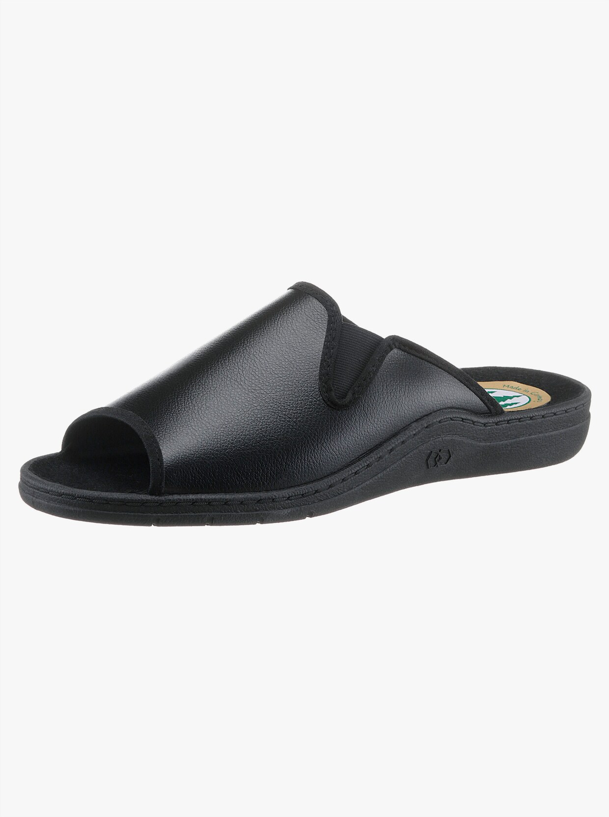Franken Schuhe Pantolette - schwarz