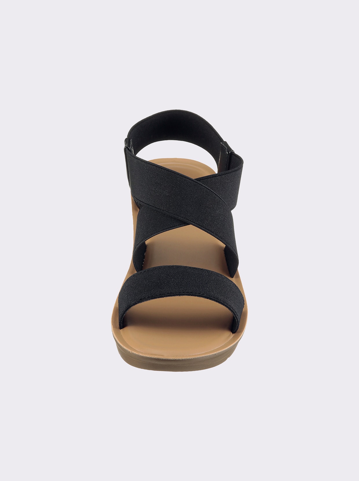 Sandalette Obermaterial aus Textil - schwarz