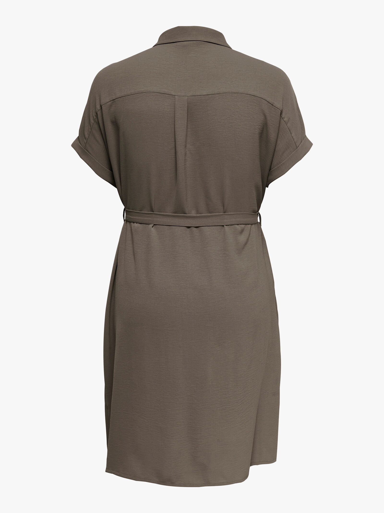 ONLY CARMAKOMA Hemdblusenkleid - walnut