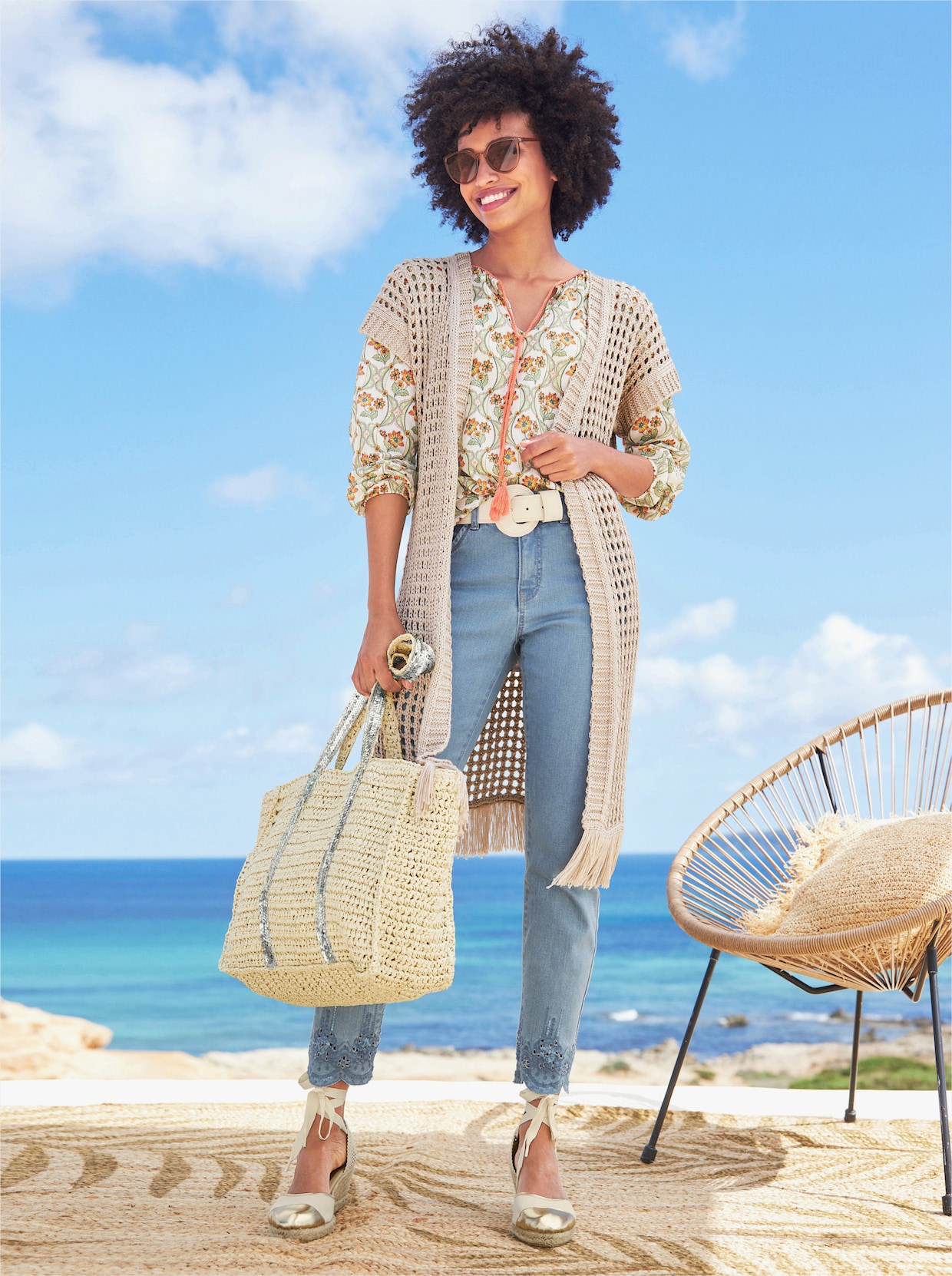 heine 7/8-jeans - blue-bleached