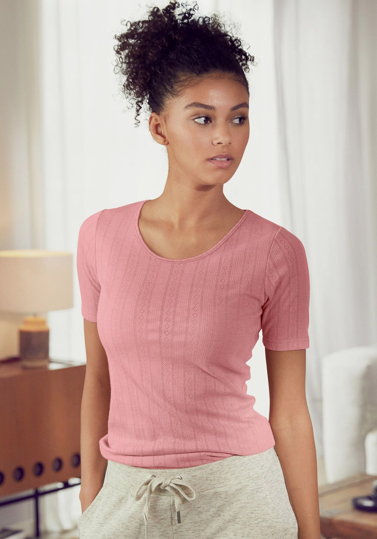 Vivance T-Shirt - 1x rosé + 1x grau