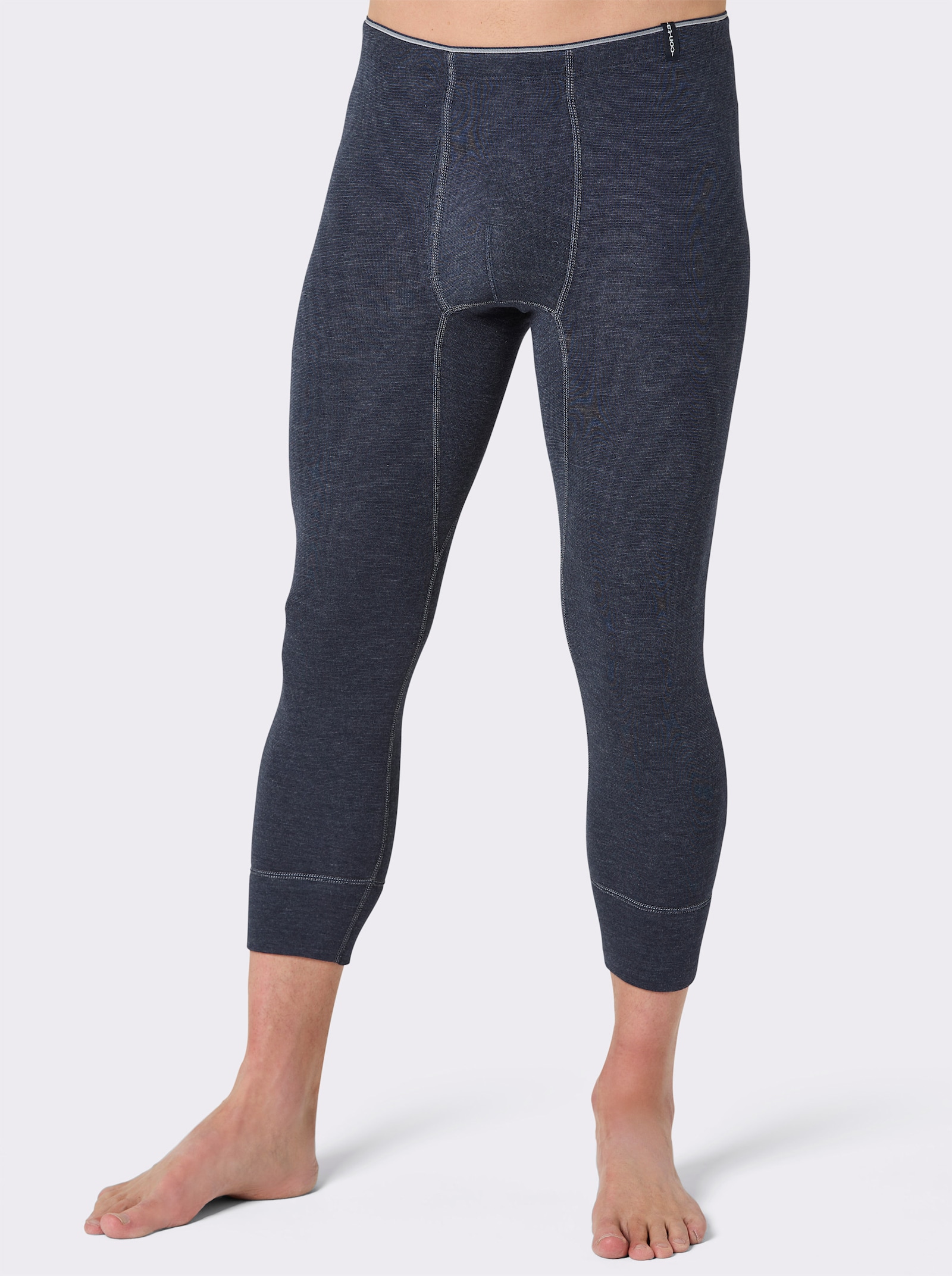 3/4 Unterhose - marine-geringelt