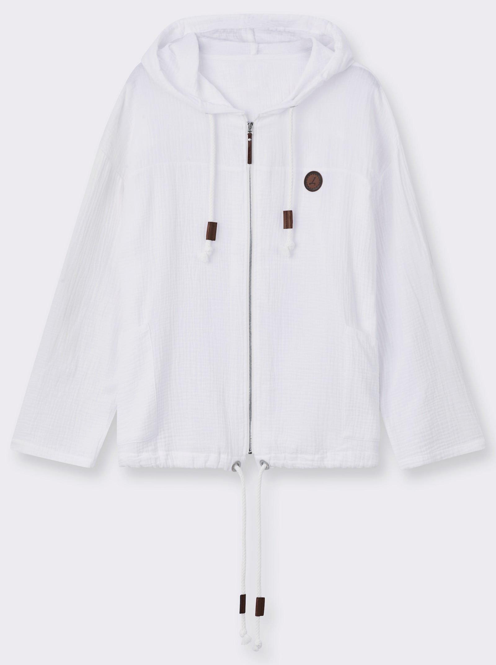 Blusenjacke in Musselin-Qualität - ecru