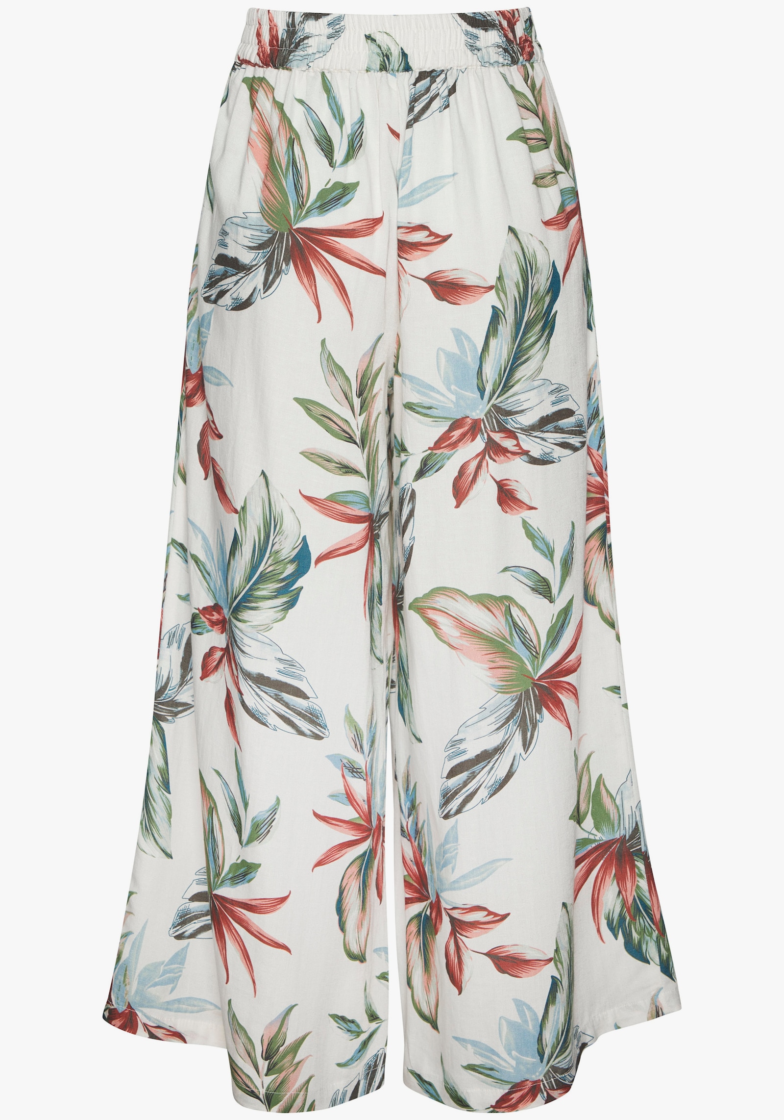 LASCANA Culotte - beige-blau bedruckt