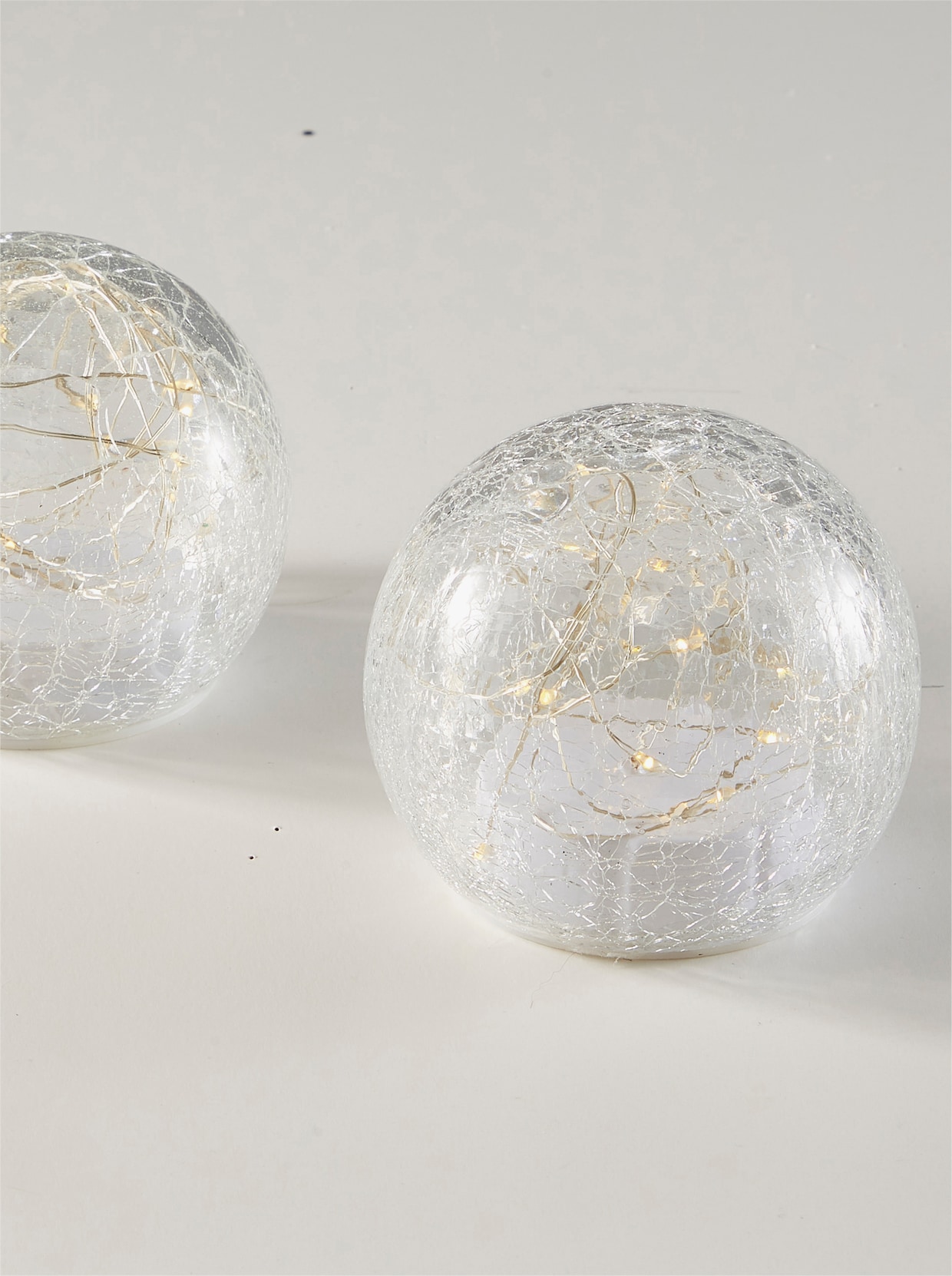 Glaskugel-Set - weiß