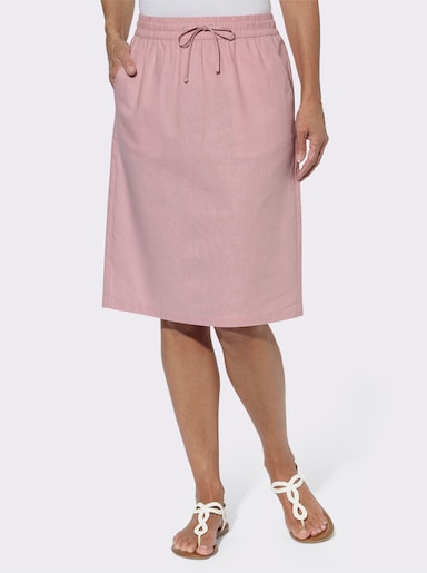 Schlupfrock aus Baumwolle und Leinen - hortensie