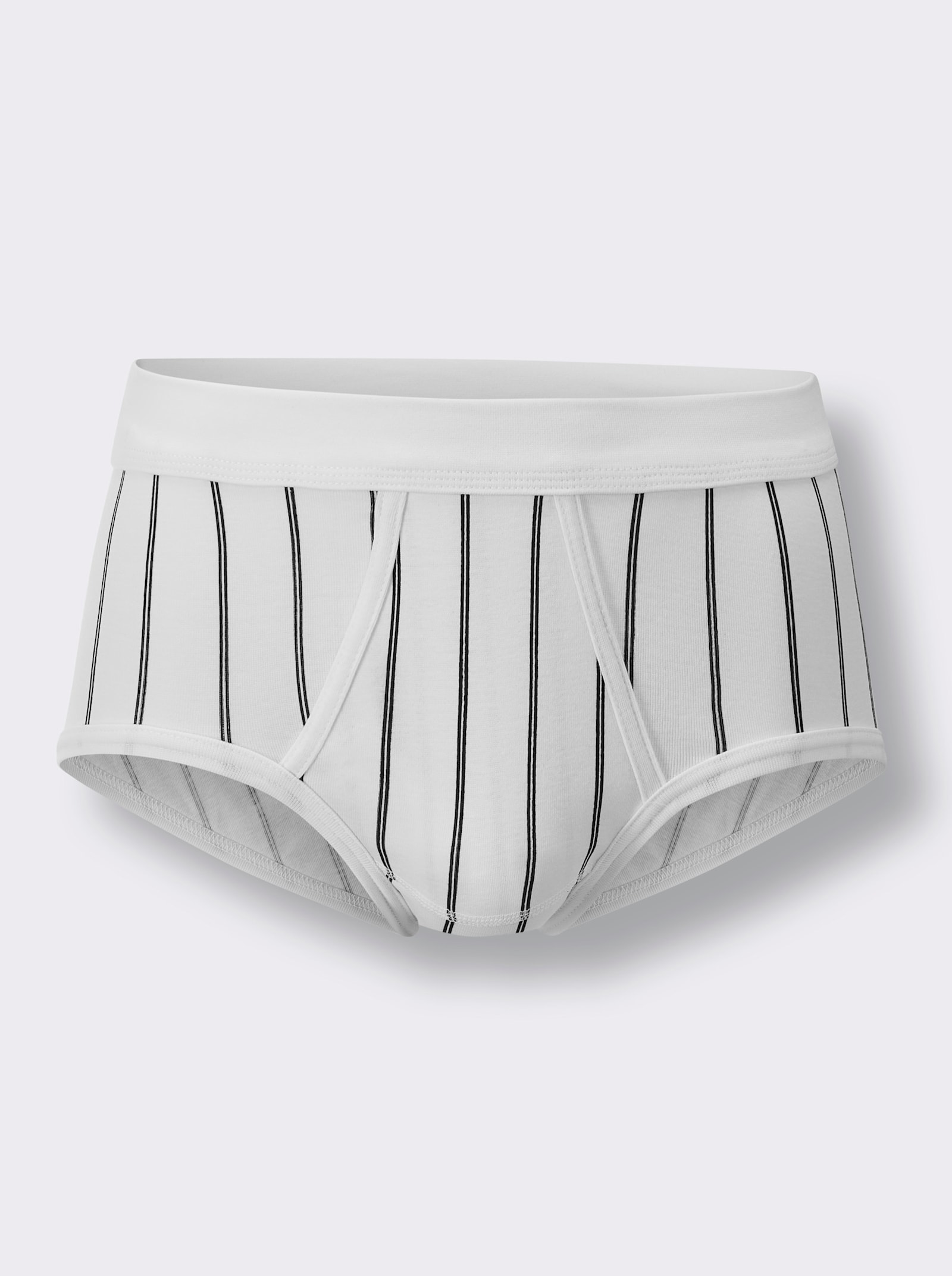 wäschepur men Slipy - bílá-proužek