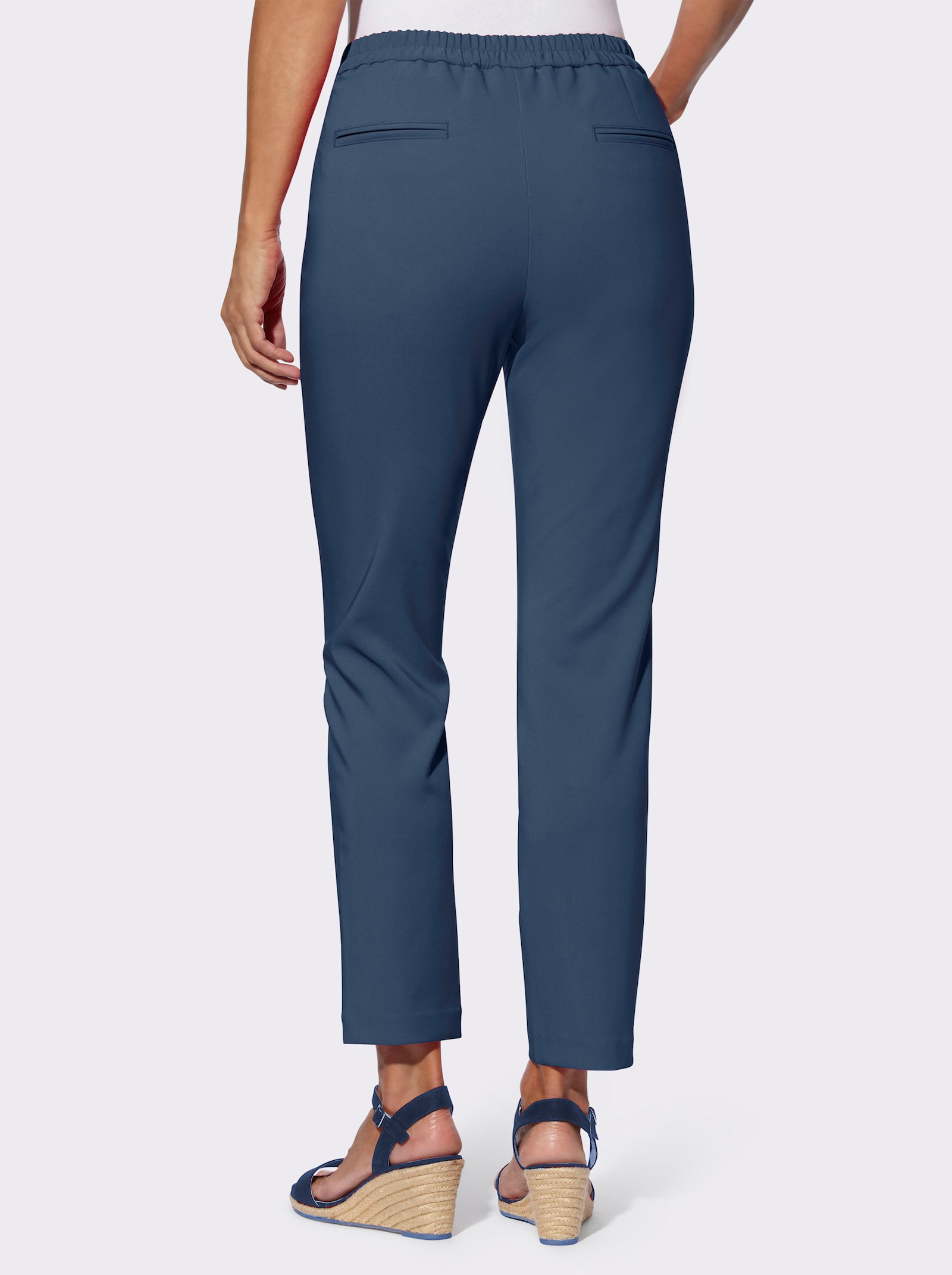 Schlupfhose mit Dehnbund hinten - dunkelblau