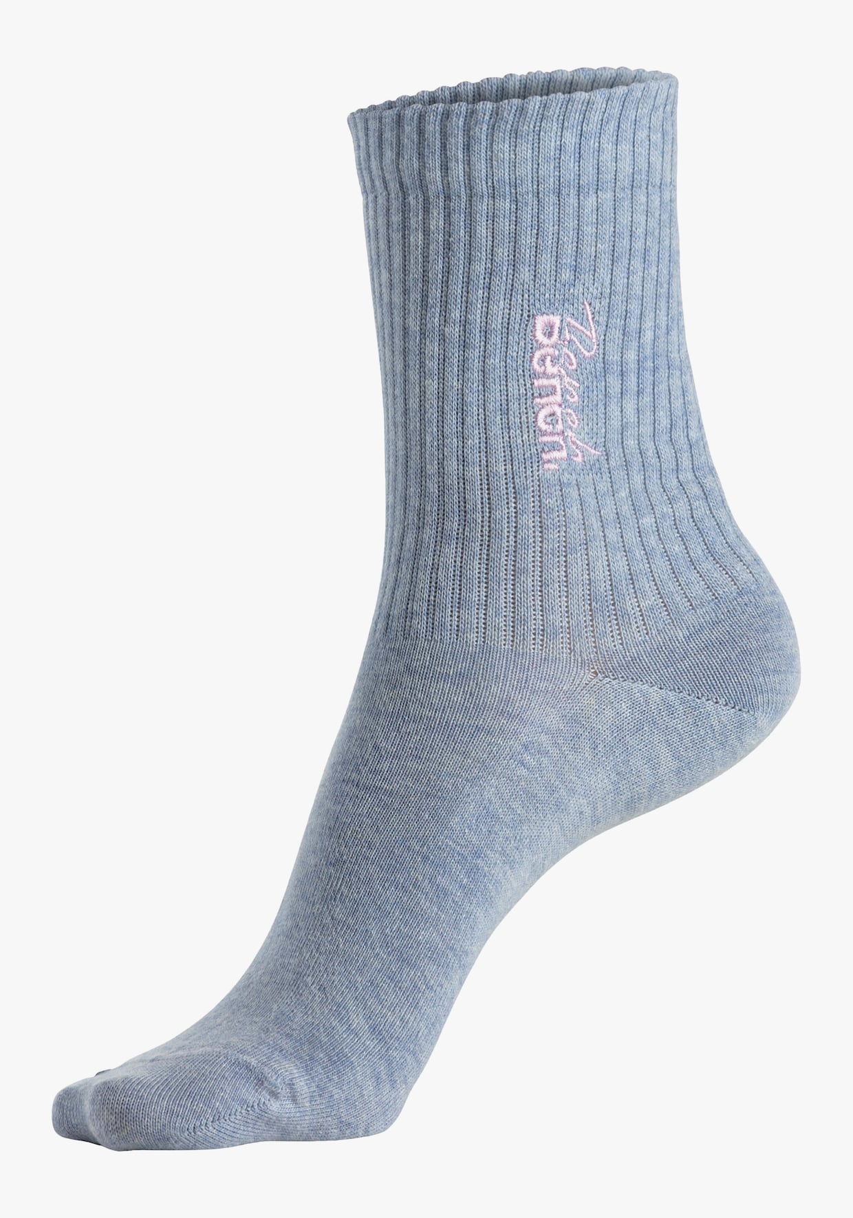 Bench. Basicsocken - 1x marine, 1x hellblau-meliert, 1x rosa